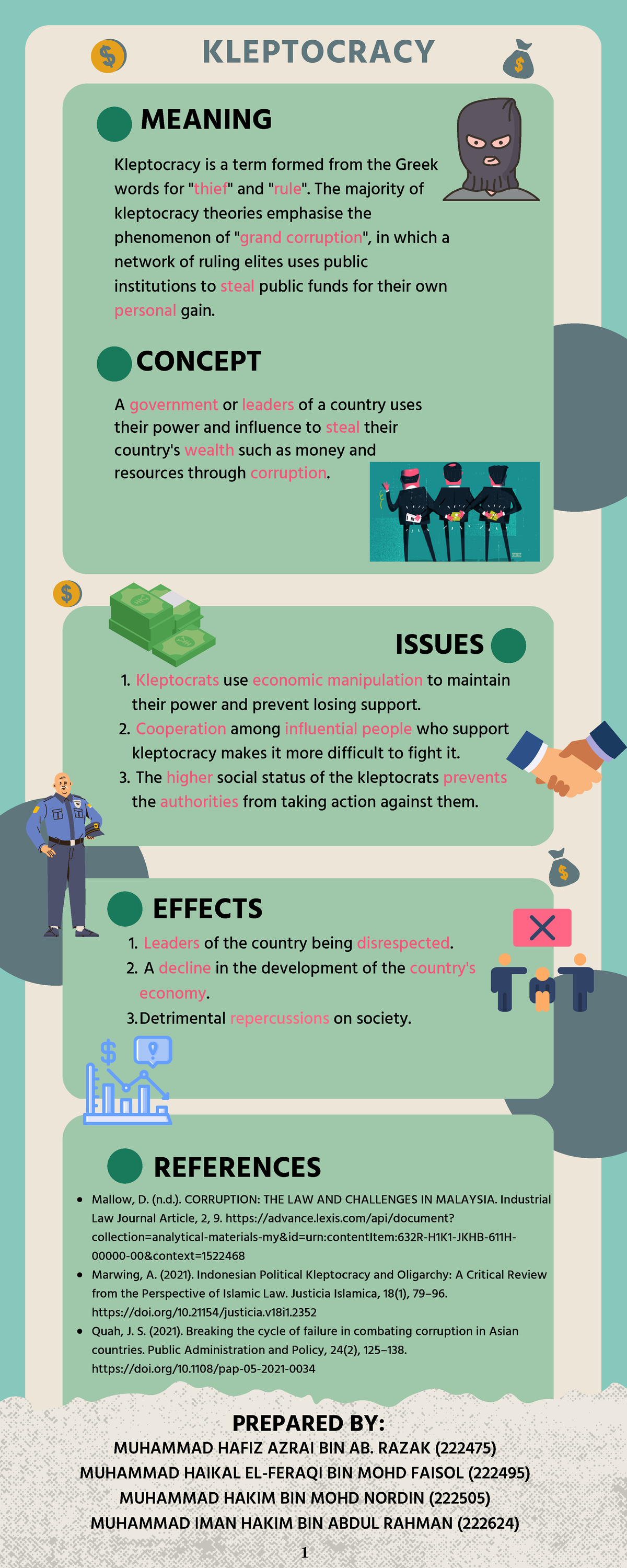 RKF0423 Group Assignment ( Kleptocracy) - CONCEPT Kleptocrats use ...