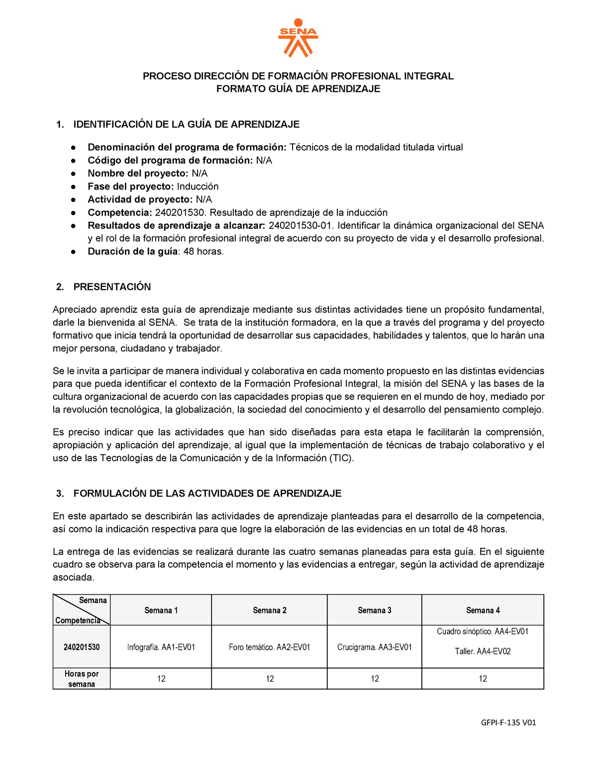 Guia Aprendizaje Servicio Nacional De Aprendizaje Proceso DirecciÓn De FormaciÓn Profesional 6636