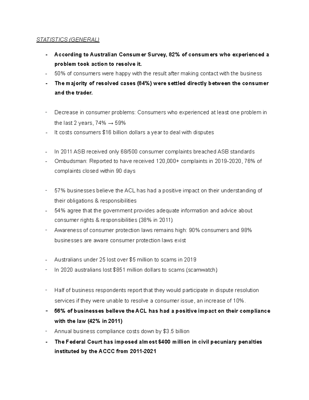 consumer-law-notes-statistics-general-according-to-australian