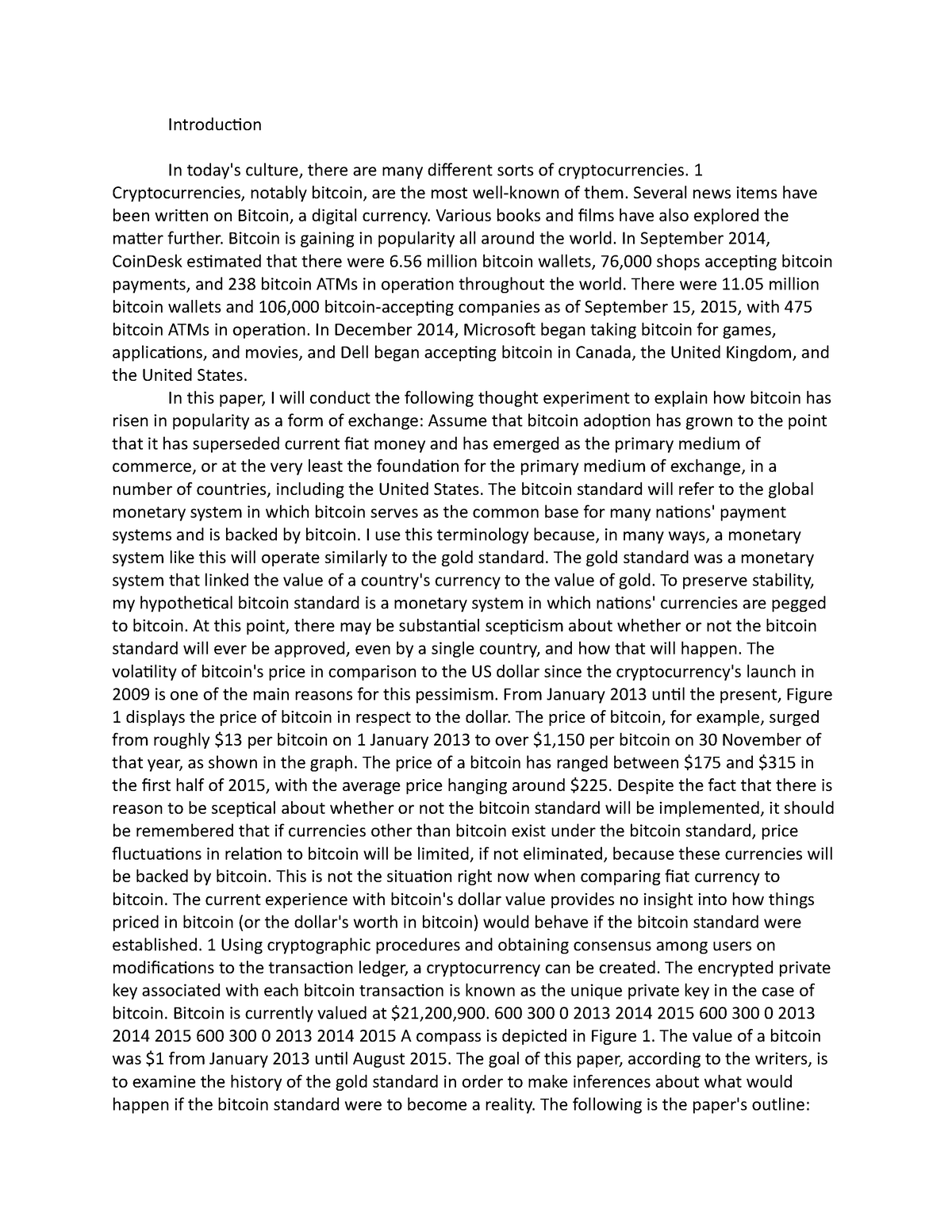 digital currency essay