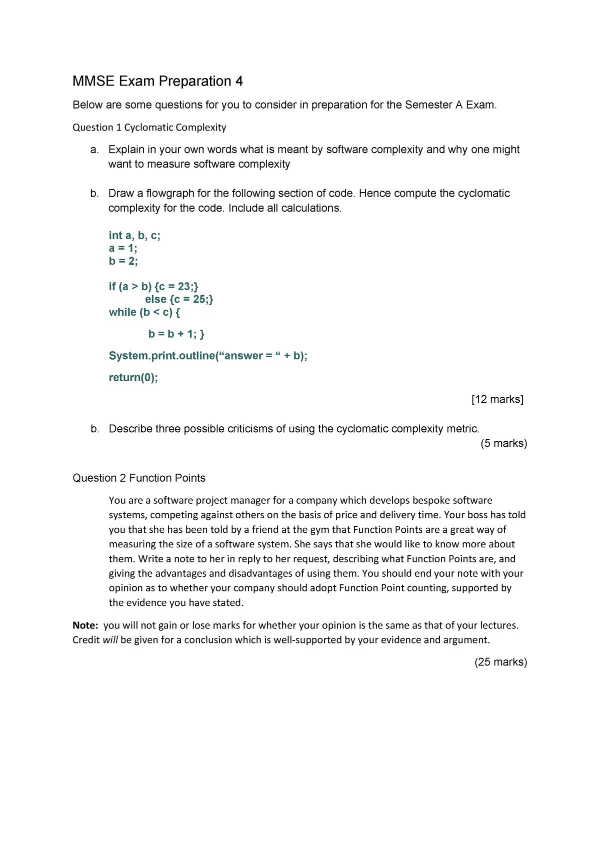 exam-2015-questions-mmse-exam-preparation-4-below-are-some-questions