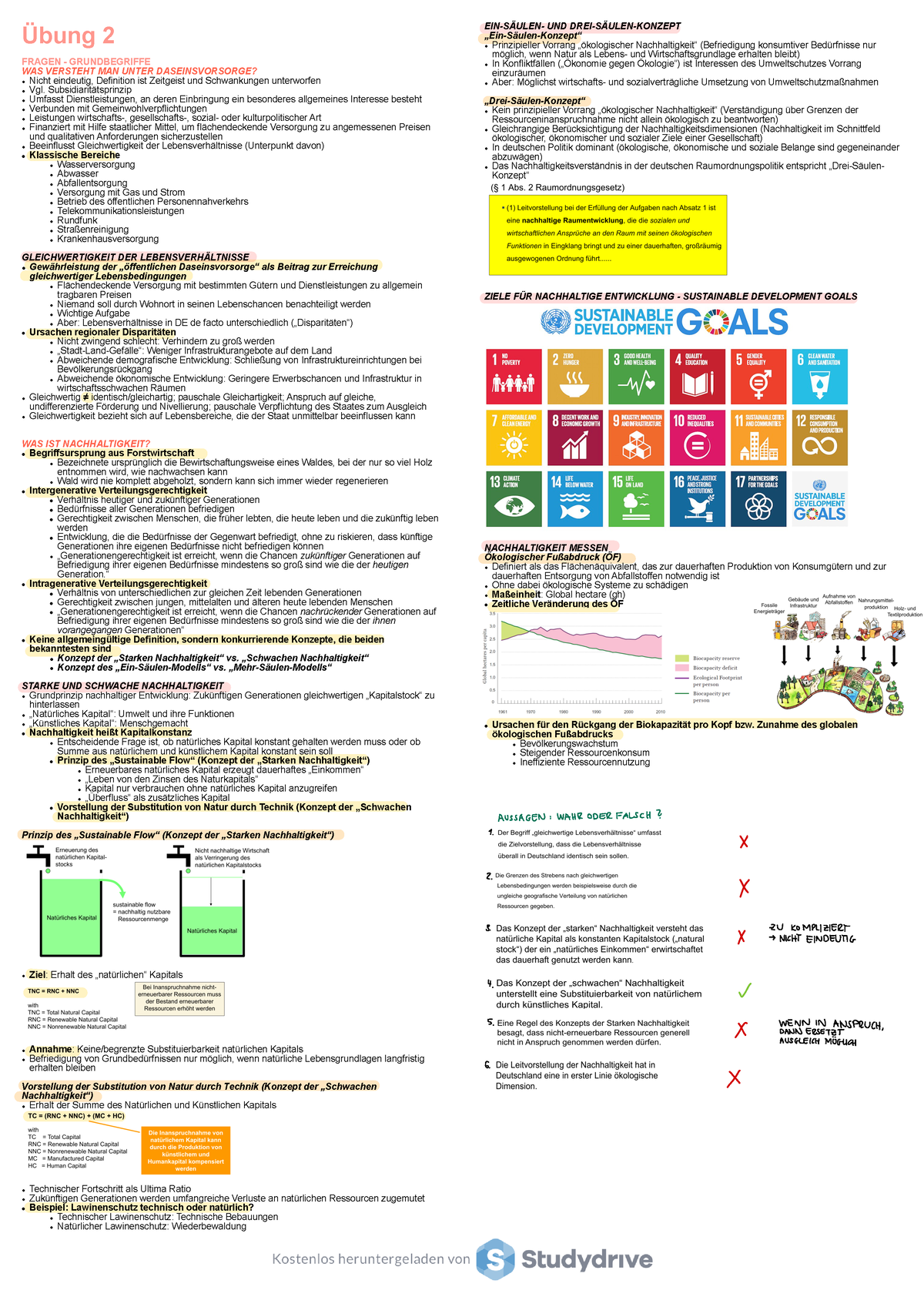 Übung 2, Raum- Und Umweltplanung - Übung 2 FRAGEN - GRUNDBEGRIFFE WAS ...