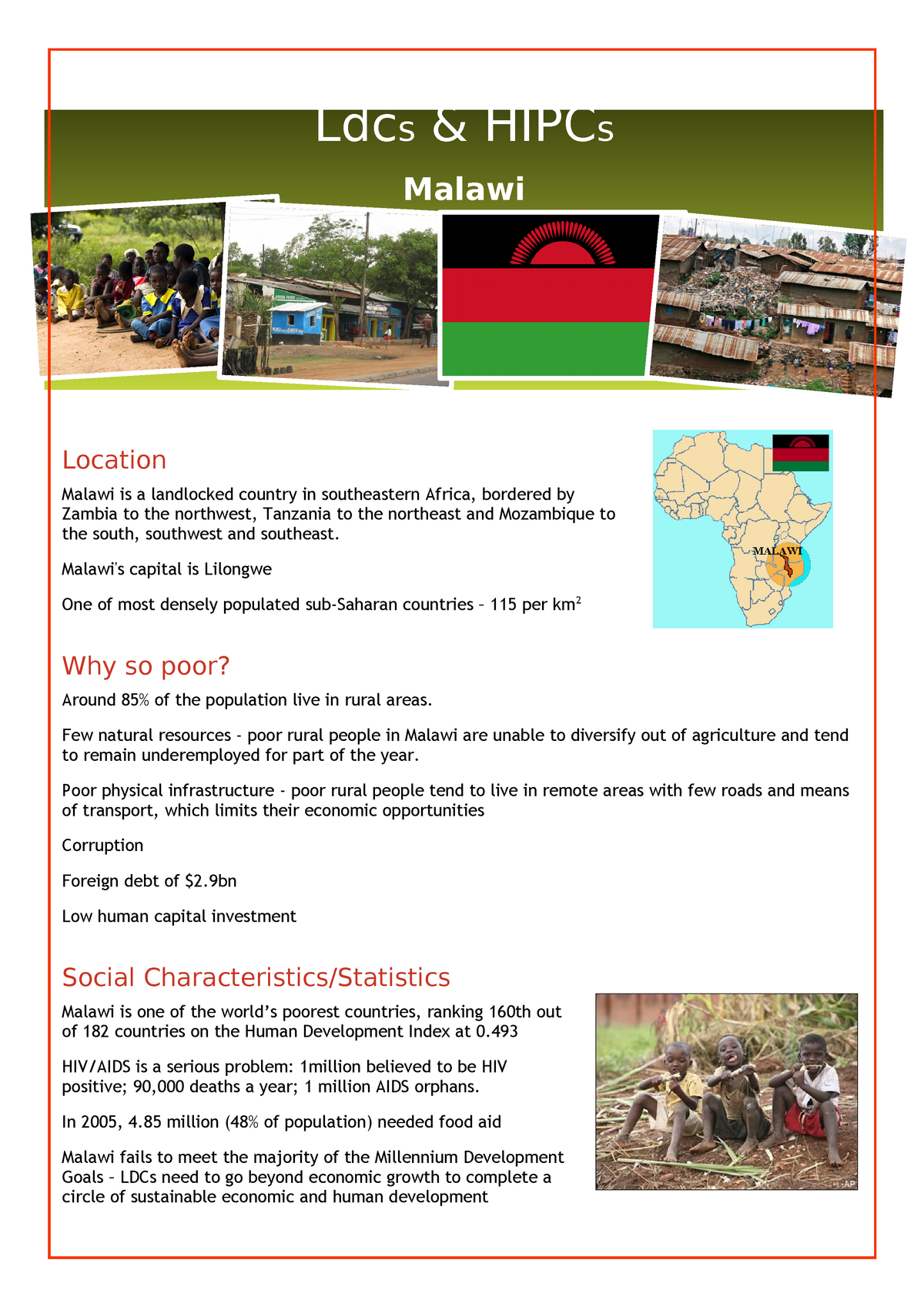 malawi case study geography