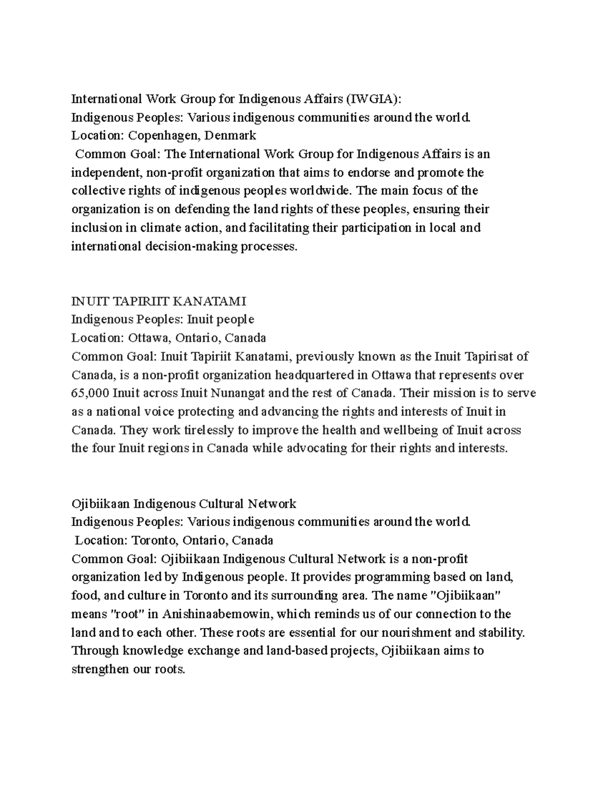 Research and Response - International Work Group for Indigenous Affairs ...