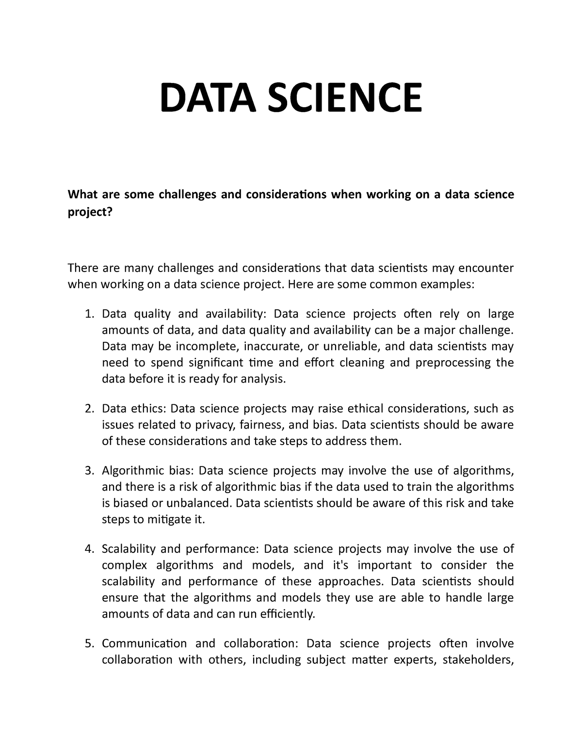 thesis for data science