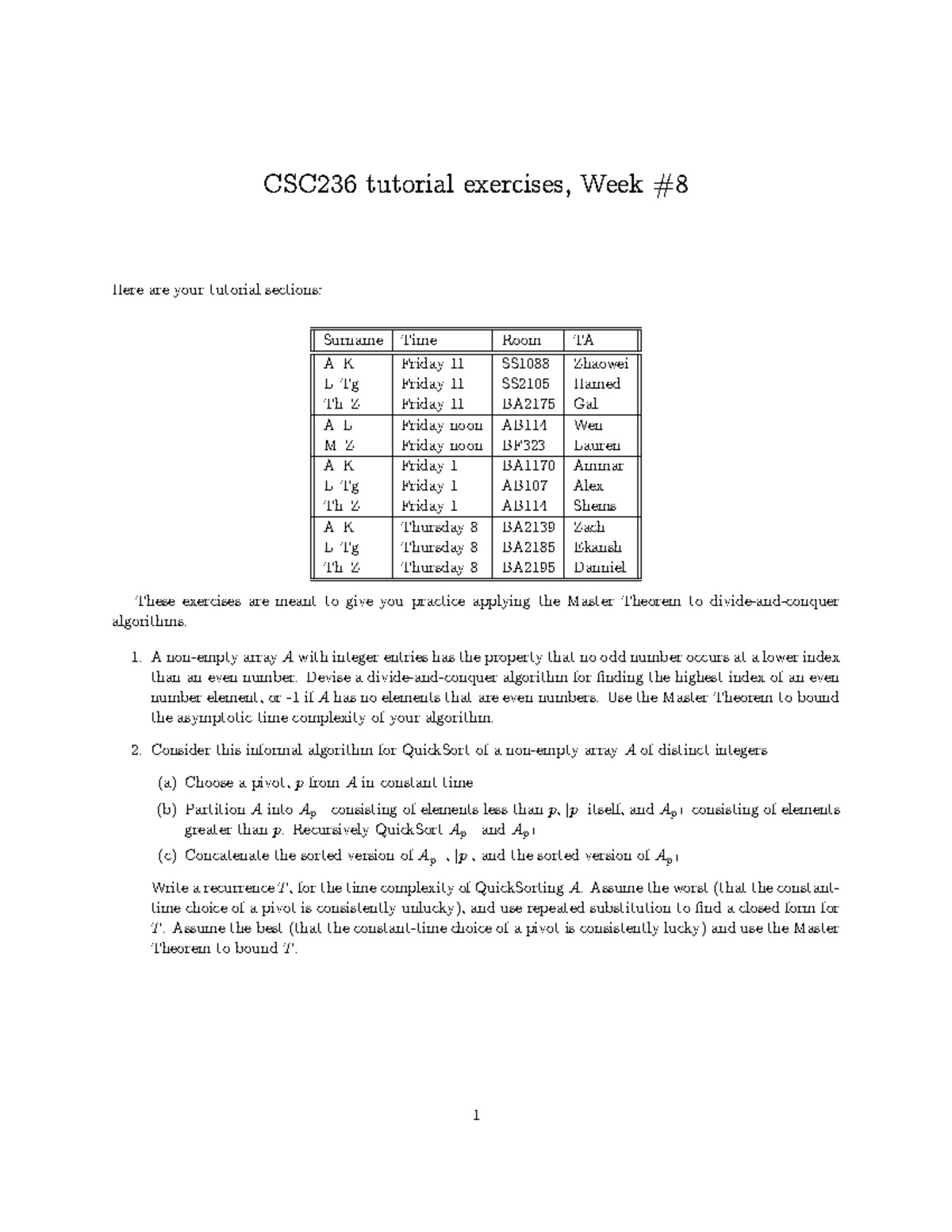W8 - Week 8 Tut Notes - t t♦r ① r s s ★ r r ②♦ r t t♦r s t ♦♥s r♥ ♠ ...