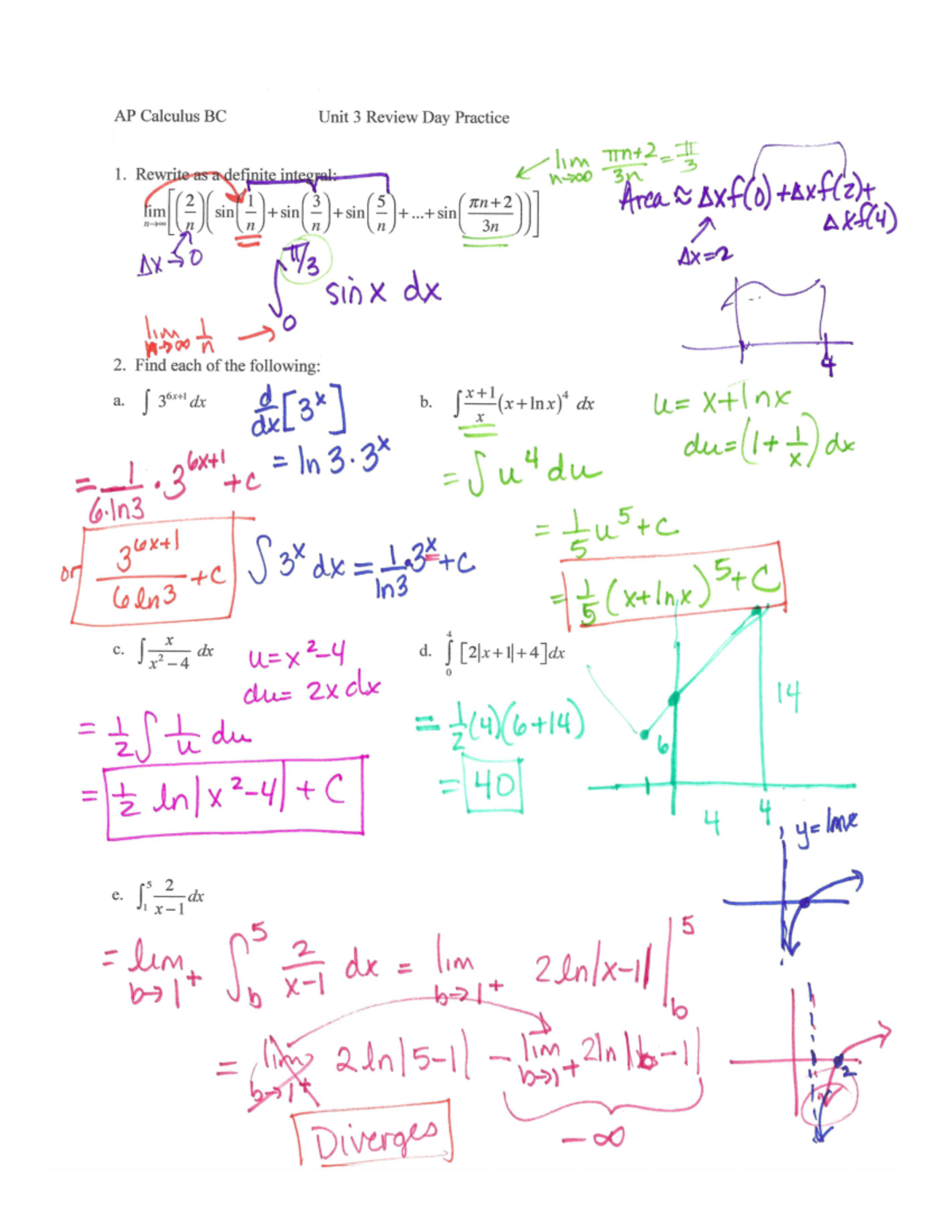 03 19 review day with FRQ KEY AP® CALCULUS BC 2015 SCORING GUIDELINES