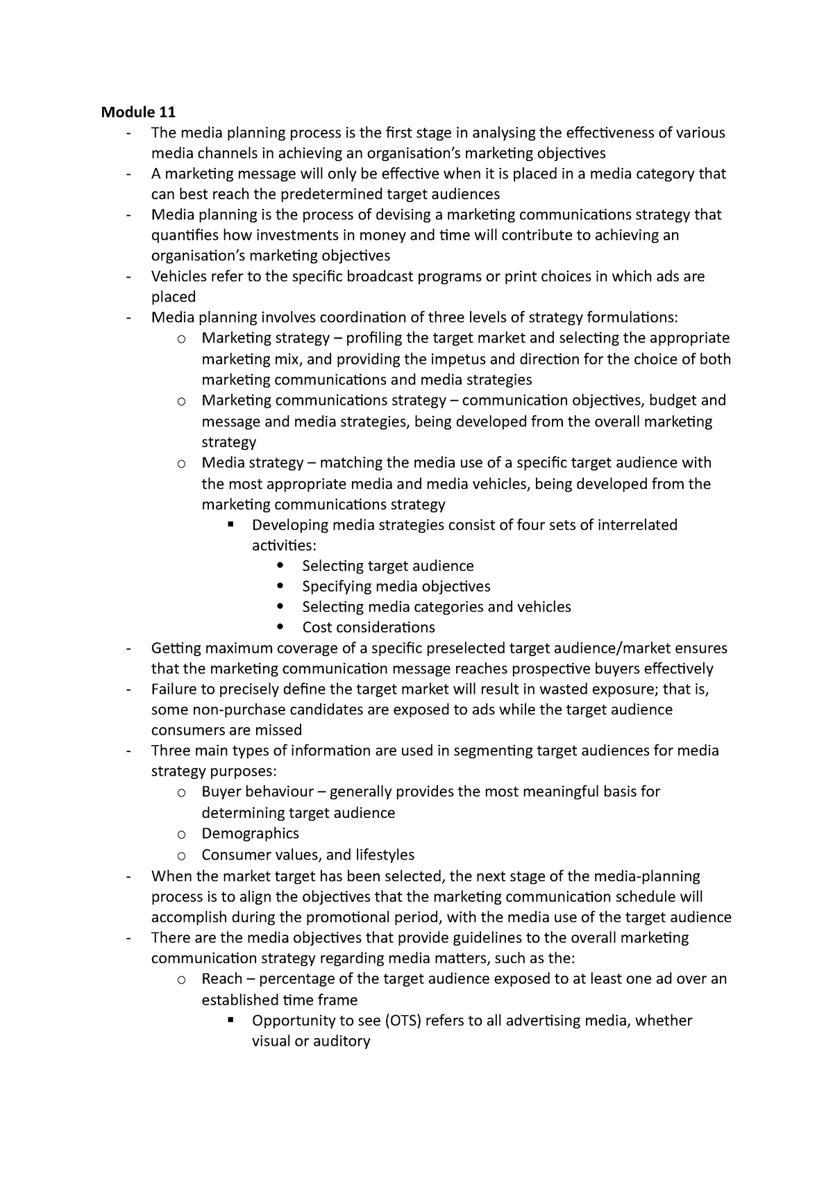 marketing-communications-module-11-module-11-the-media-planning