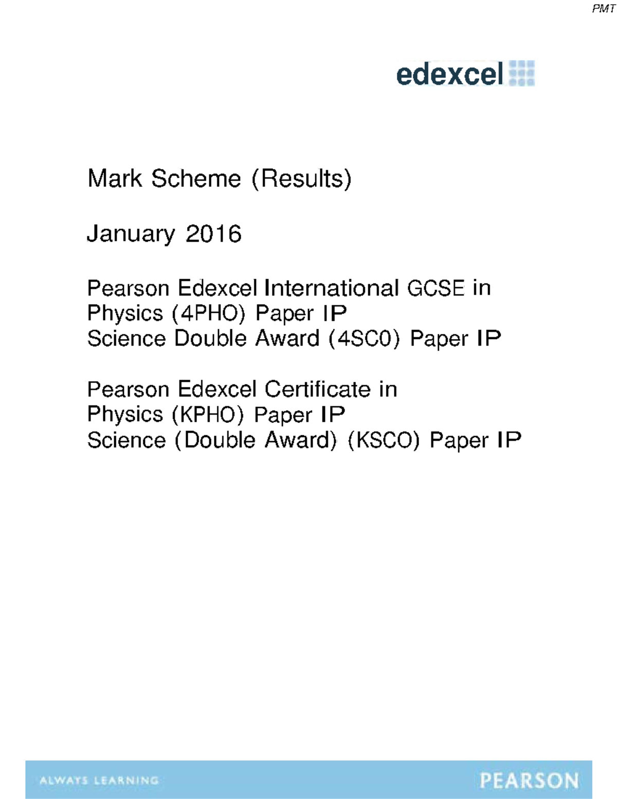 Ms2016 - tutorial - edexcel Mark Scheme ( Results ) January 2016 ...