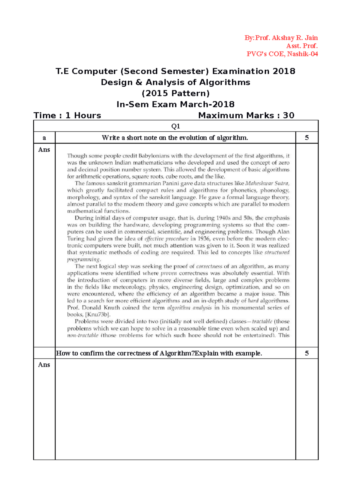 Prabhjot - Good material - Asst. Prof. PVG's COE, Nashik- T Computer ...