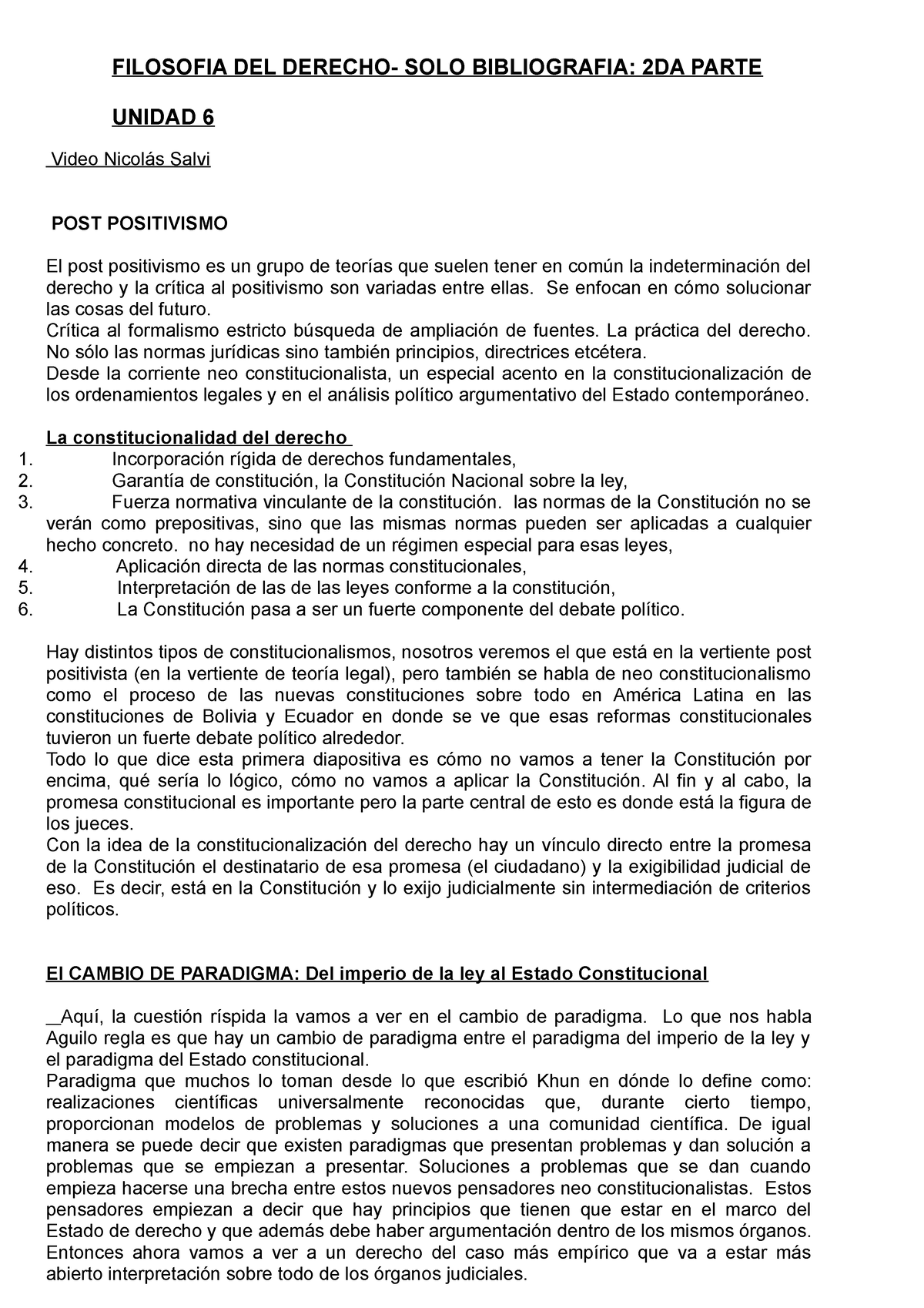 Filosofia DEL Derecho B (2DO Parcial) - FILOSOFIA DEL DERECHO- SOLO ...