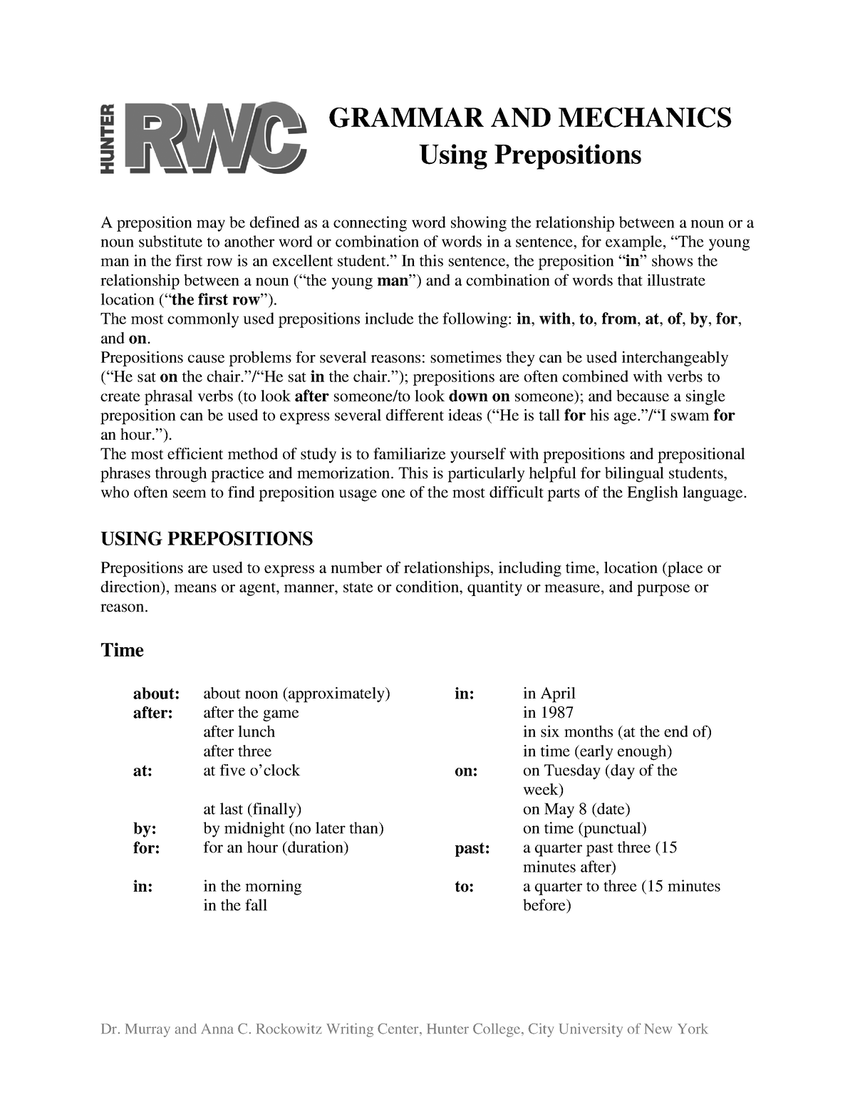 using-prepositions-grammar-and-mechanics-using-prepositions-a