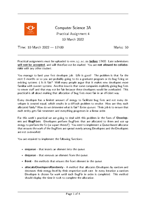 Assignment 4 - Lecture notes 5