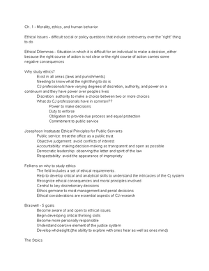 Ethics Chapter 10-end Notes - Ch. 10 - Ethical Misconduct in the Courts ...