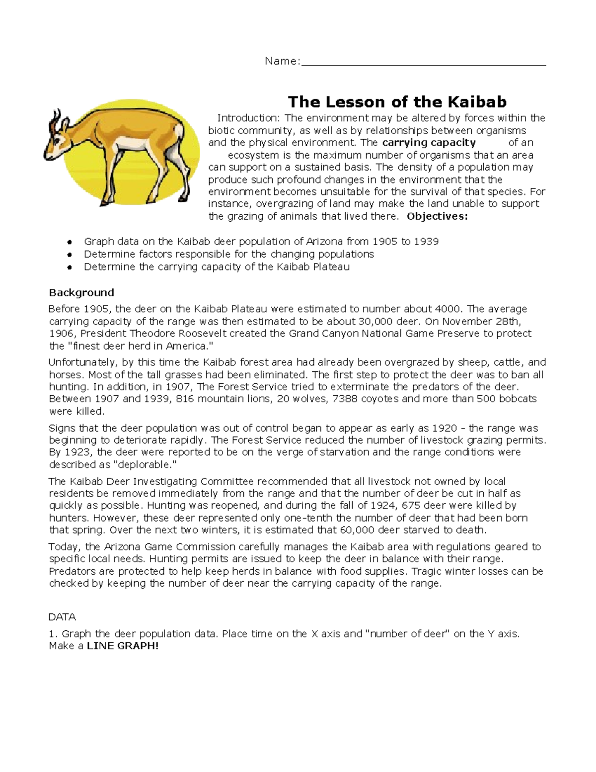 3a Lesson of the Kaibab - jbhbuvyfyvjbhvfutyvbinknuvyviuo - - Studocu