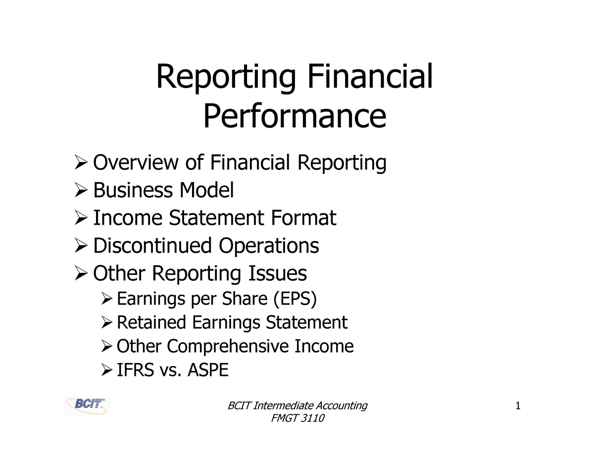 thesis financial reporting
