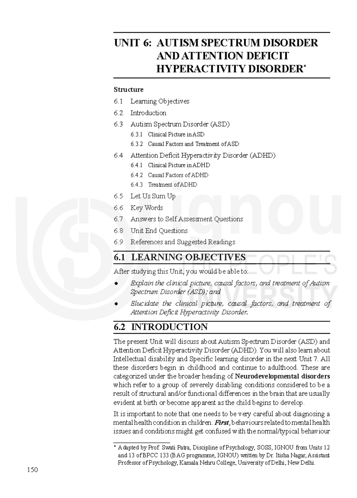 Adhd autism egyan - UNIT 6: AUTISm SPECTRUm DISORDER AND ATTENTION ...