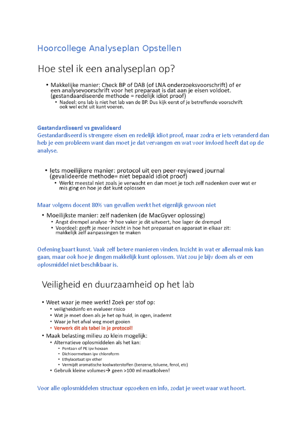 Hoorcollege Analyseplan Opstellen - Hoorcollege Analyseplan Opstellen ...