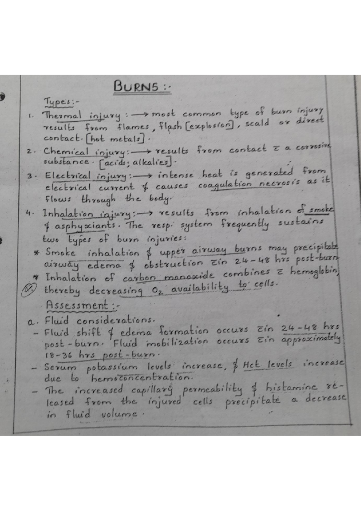 burn-summary-nursing-studocu