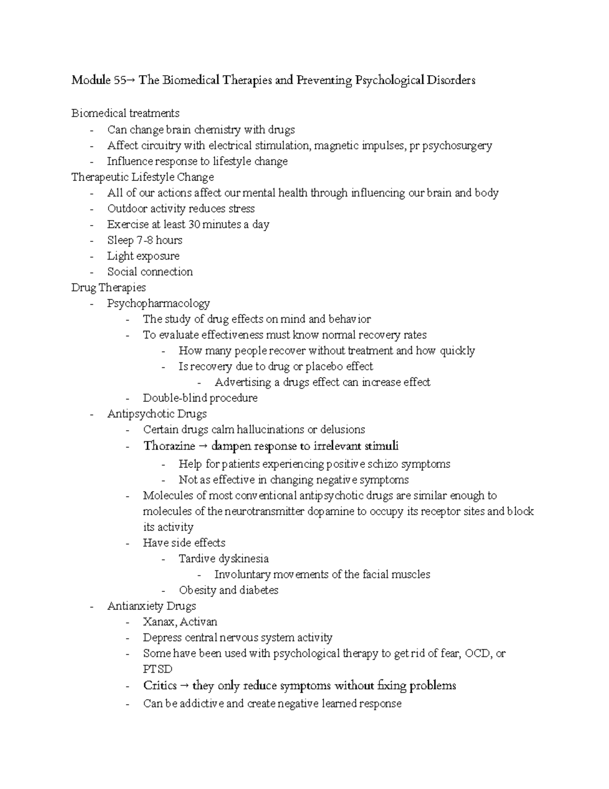 Psych Test 4 - Study Guide And Summary Of All Materials - Module 55→ ...