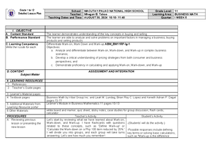 Busmath q2d12 week 3 - Detailed lesson Plan in ABM BUSINESS Math ...