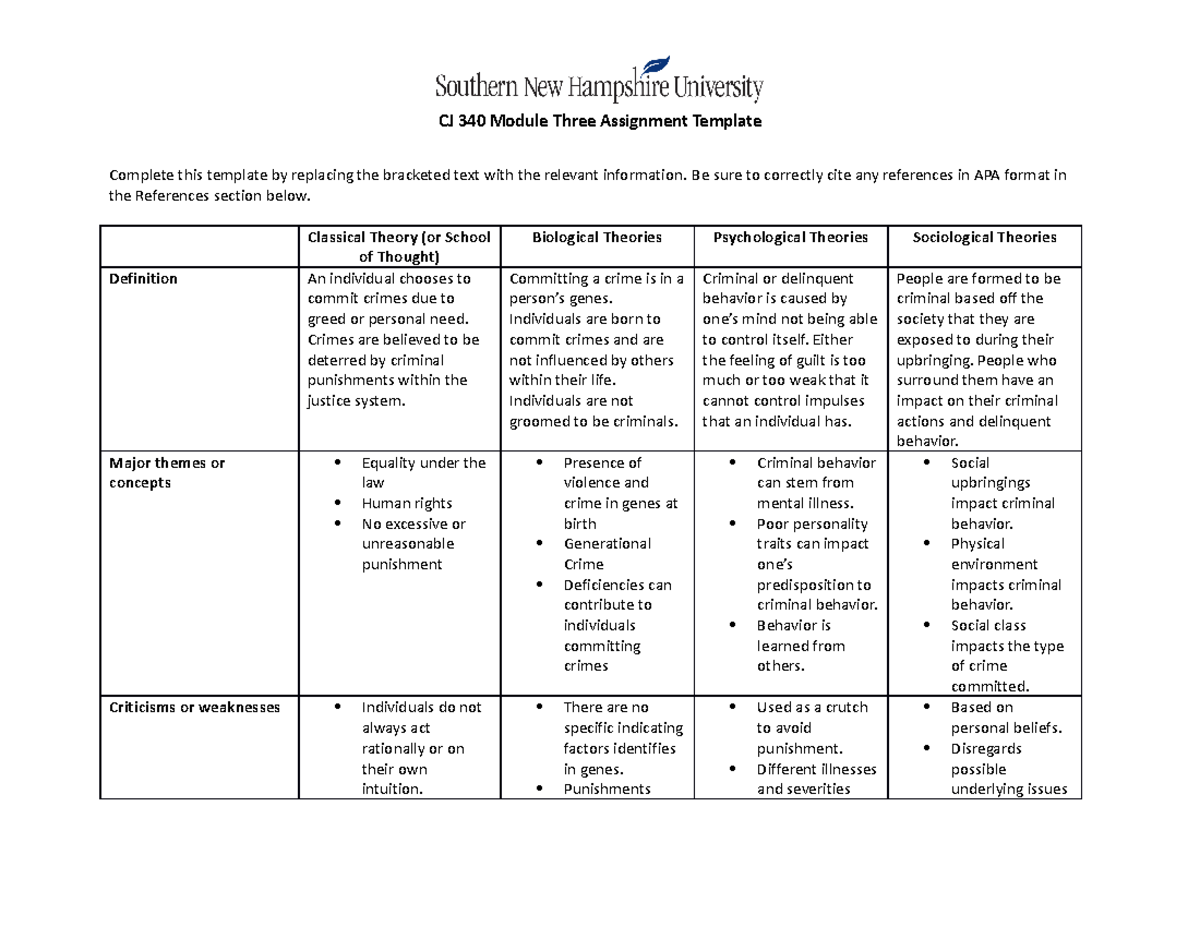 CJ 340-Module Three Assignment Template - CJ 340 Module Three ...