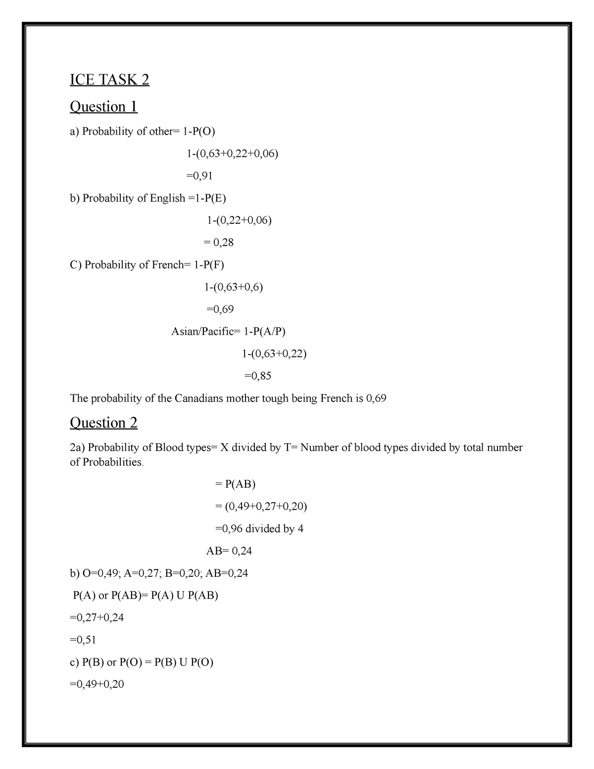 ice-task-2-statistics-activity-4-ice-task-2-question-1-a-probability-of-other-1-p-o-studocu