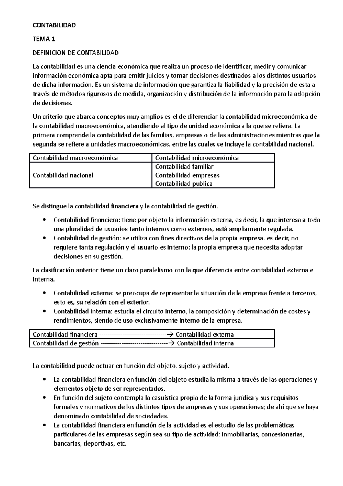Contabilidad - apuntes - CONTABILIDAD TEMA 1 DEFINICION DE CONTABILIDAD ...
