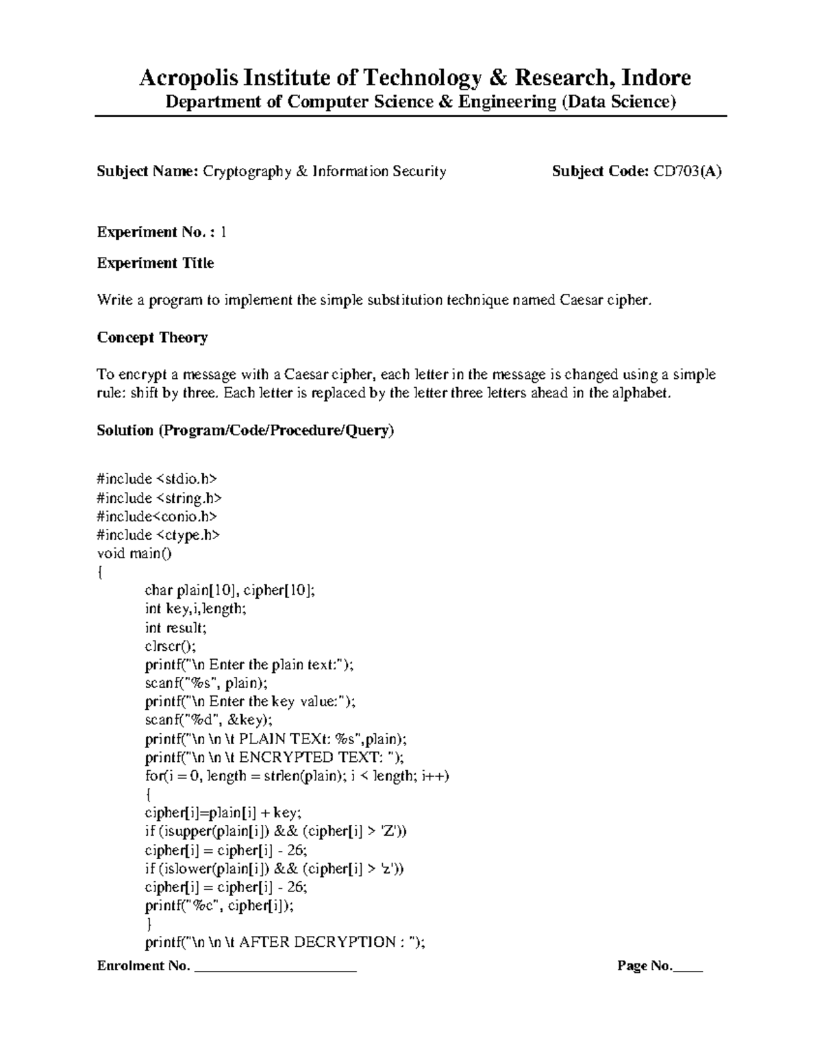 File information Security - Department of Computer Science ...