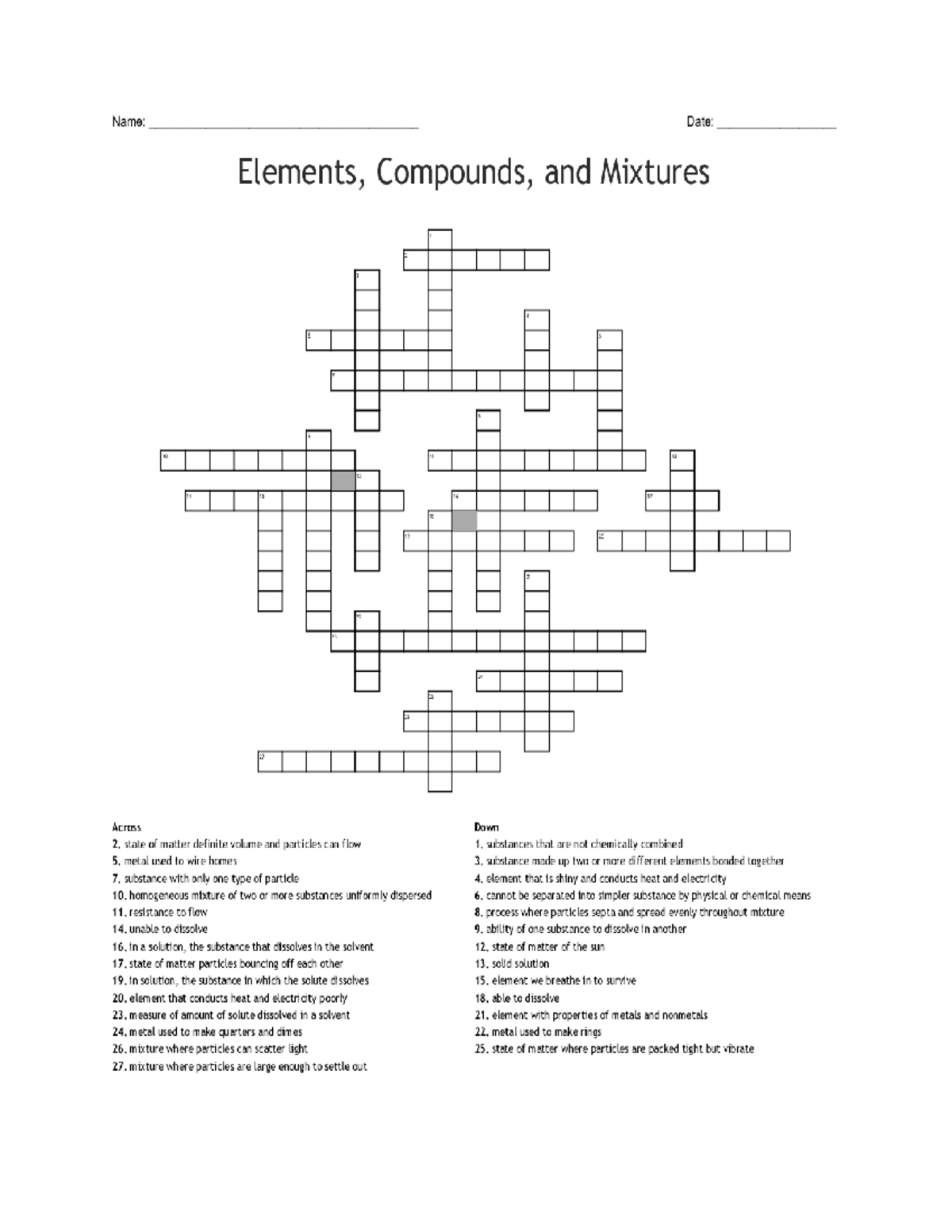 Crossword Puzzle iin Matter 2 Theoretical Foundations In Nursing