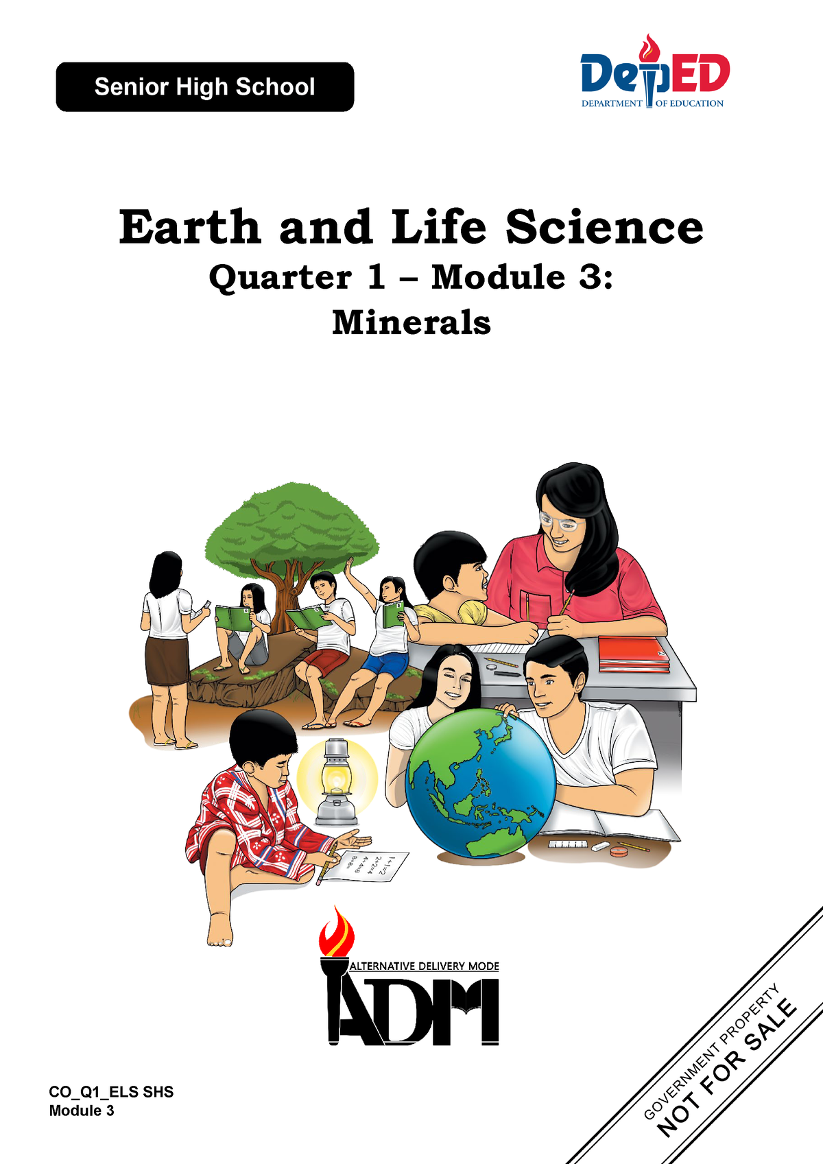 ELS Q1 Module 3 Minerals V2 CO Q1 ELS SHS Earth And Life Science 