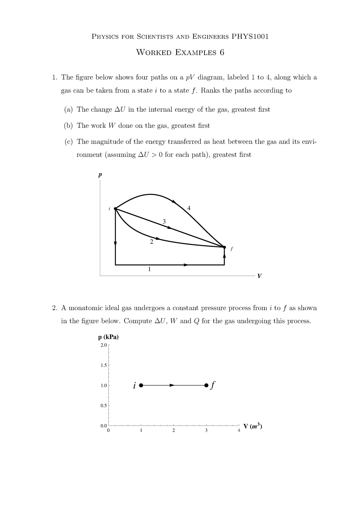 thermodynamics assignment questions