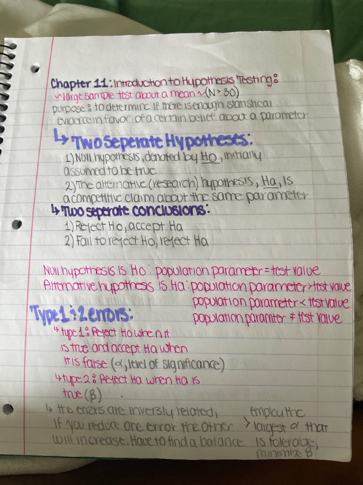 Stat Chapter 11 - Lecture notes for prof zhanna pozdnyakova - Chopttr 1 ...