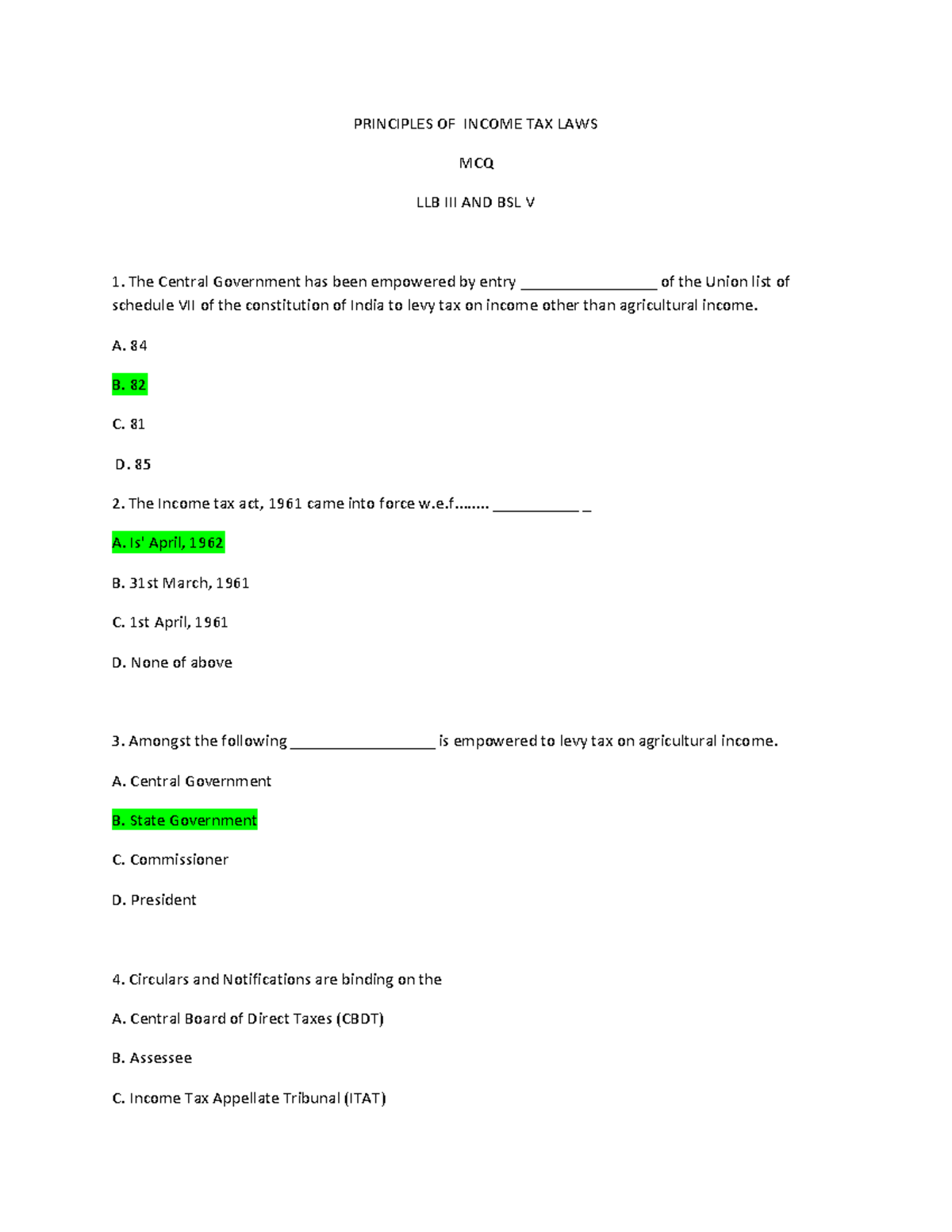 principles-of-income-tax-laws-principles-of-income-tax-laws-mcq-llb