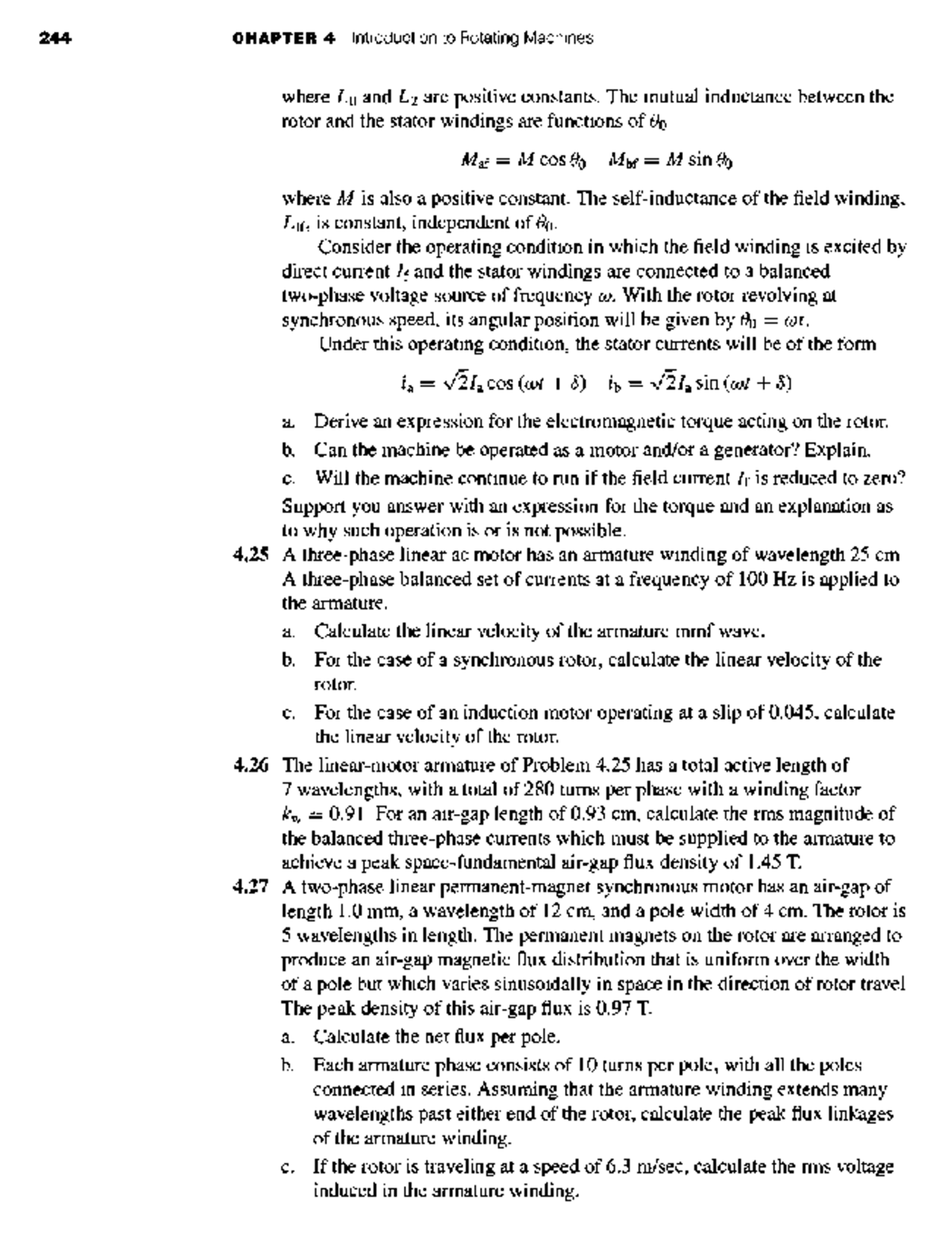 ELEC 440 - Lecture 22 - 244 CHAPTER 4 introduction to Rotating Machines ...
