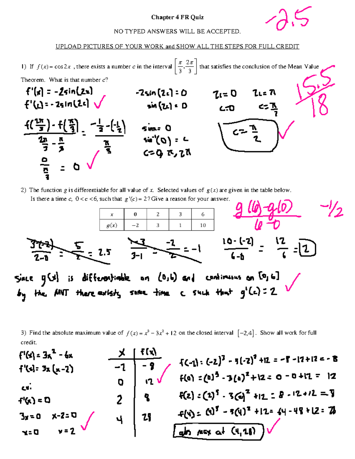 Ch. 4 Fr Quiz D - Chapter 4 Fr Quiz No Typed Answers Will Be Accepted 