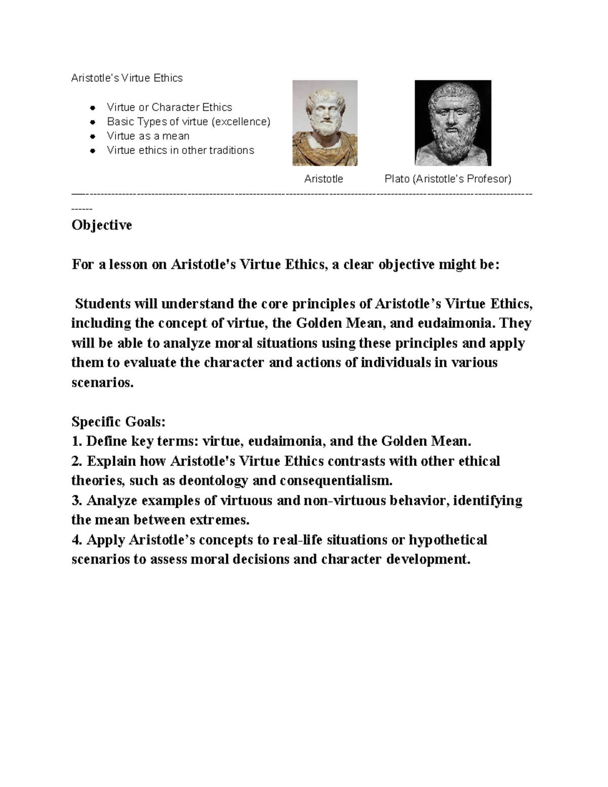 Aristotle’s Virtue Ethics - Aristotle’s Virtue Ethics Virtue or ...
