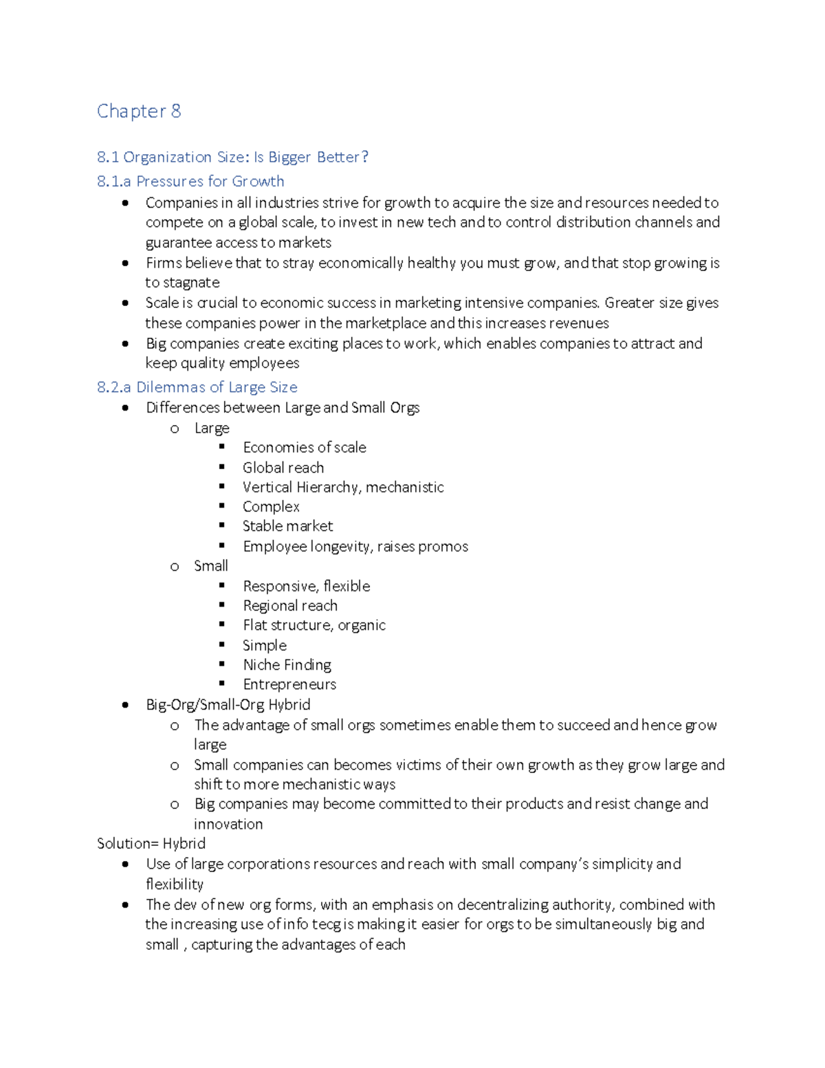 chapter-8-chapter-8-8-organization-size-is-bigger-better-8-1