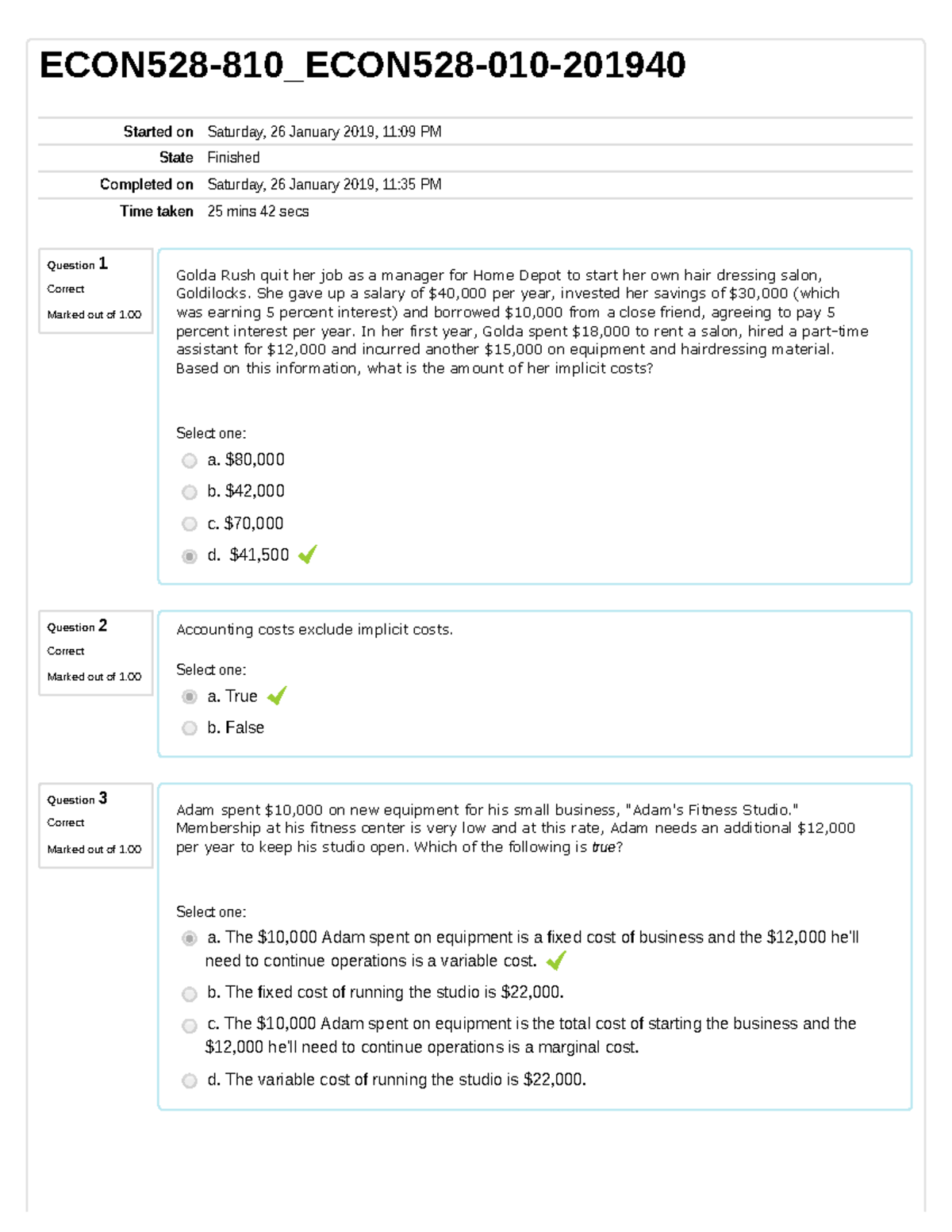 Econ Module 2 Homework Assignment - Question 1 Correct Marked out of 1 ...