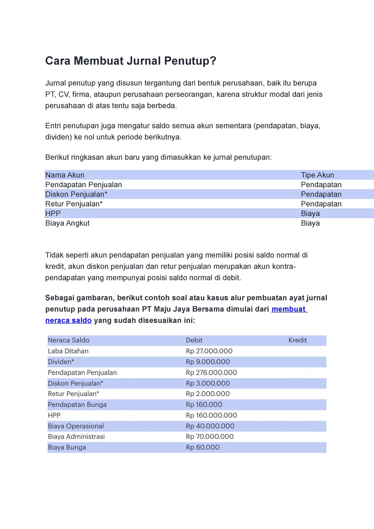 Cara Membuat Jurnal Penutup Yg Benar - Cara Membuat Jurnal Penutup ...