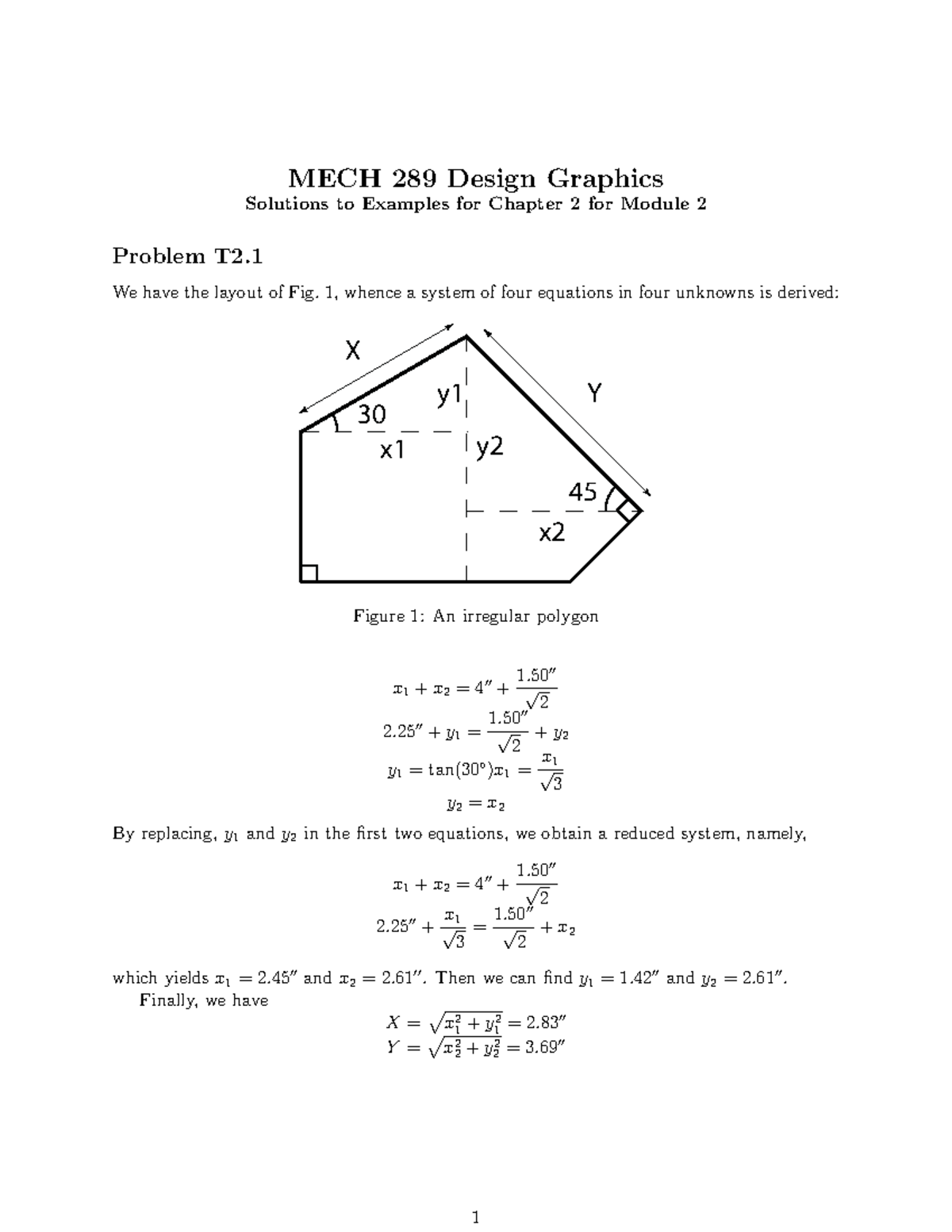 Chapter 2 Module 2 Examples and No 39; Solutionsa92F - MECH 289 Design ...