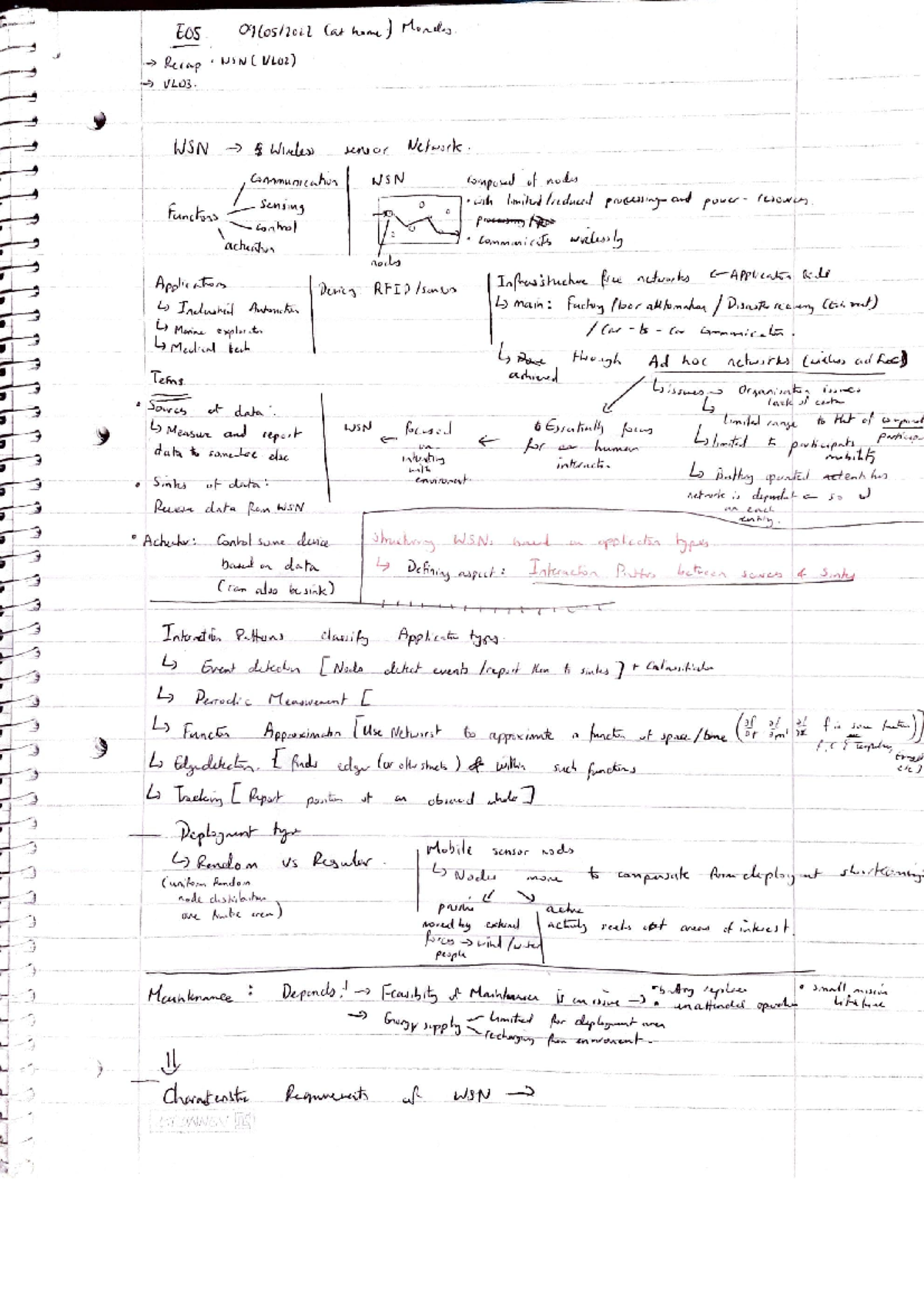 EOS leccture notes WSN EOS Excepption Handling tos O1los/2o2l (ar