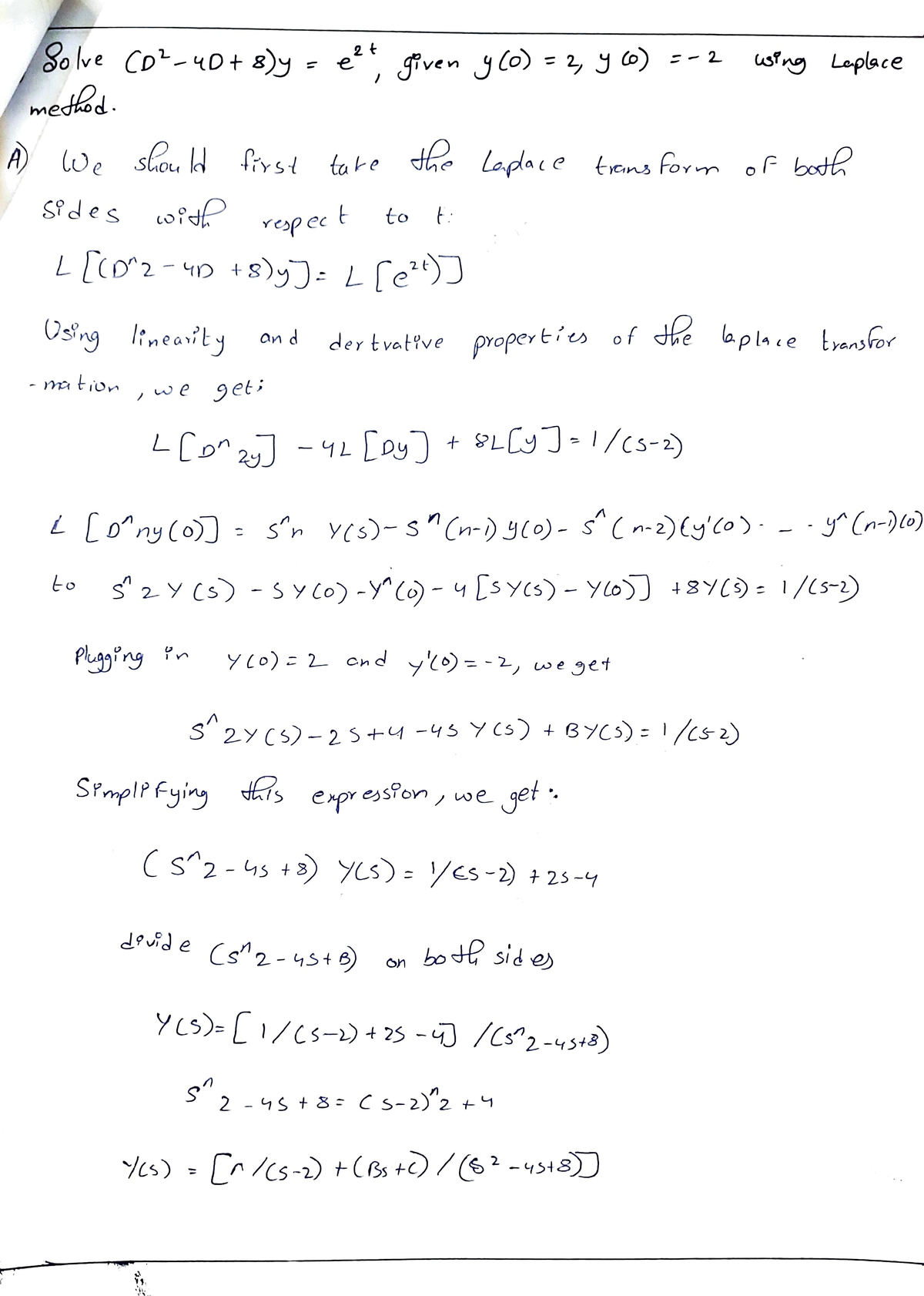 Maths ct 2 remedial - nil- wng 2 -4s Ct8: s-2)'2+ 2s- YLs)-[1/s-)+/cs2 ...