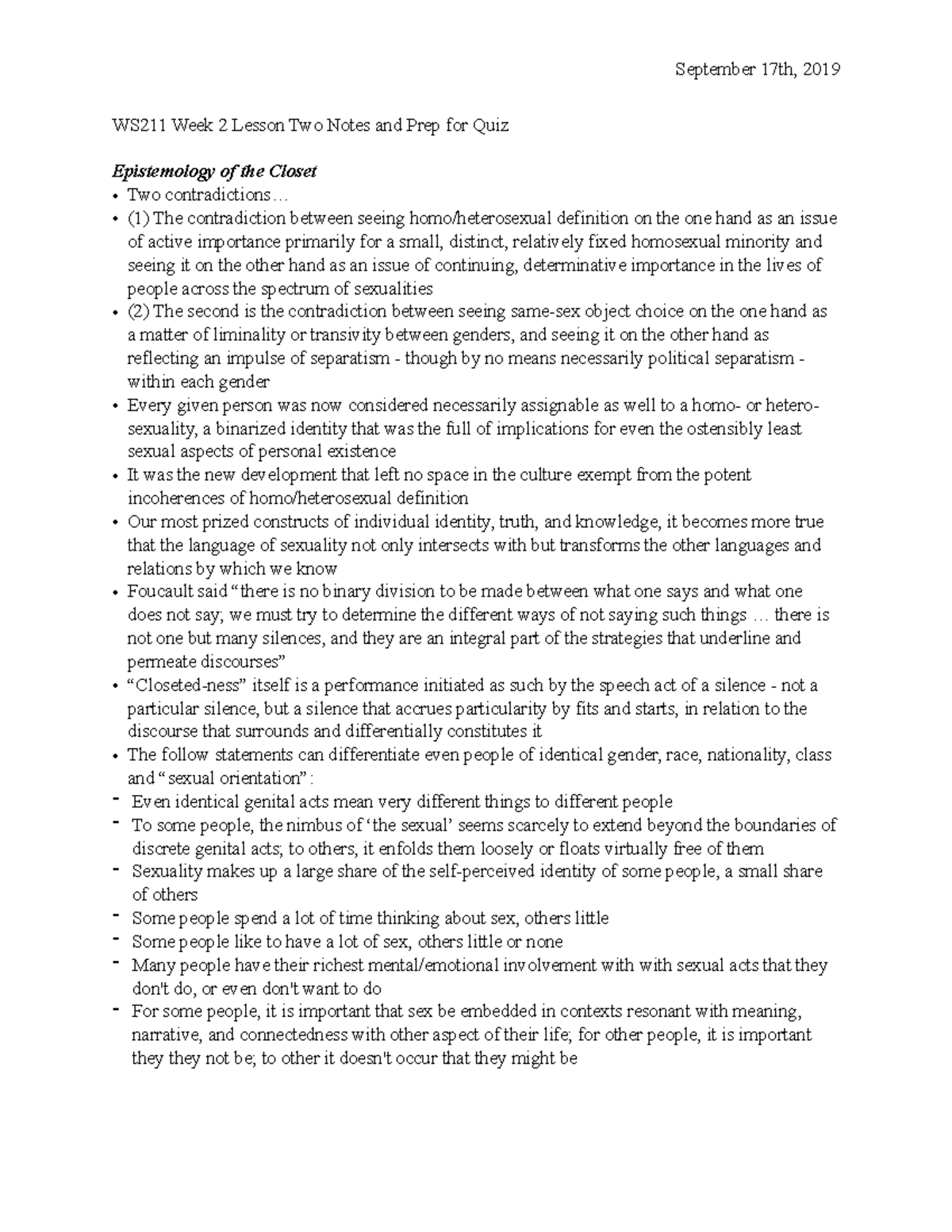 WS211 Lesson Two Notes - WS211 Week 2 Lesson Two Notes and Prep for ...