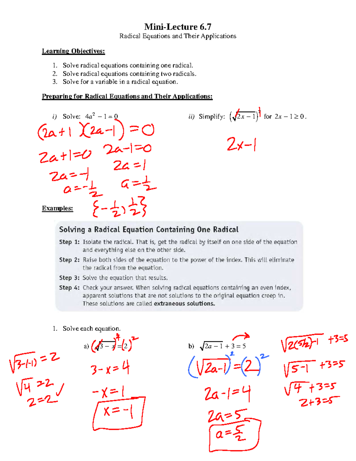 6-7c - will help you in math and help you critically - Mini-Lecture 6 ...