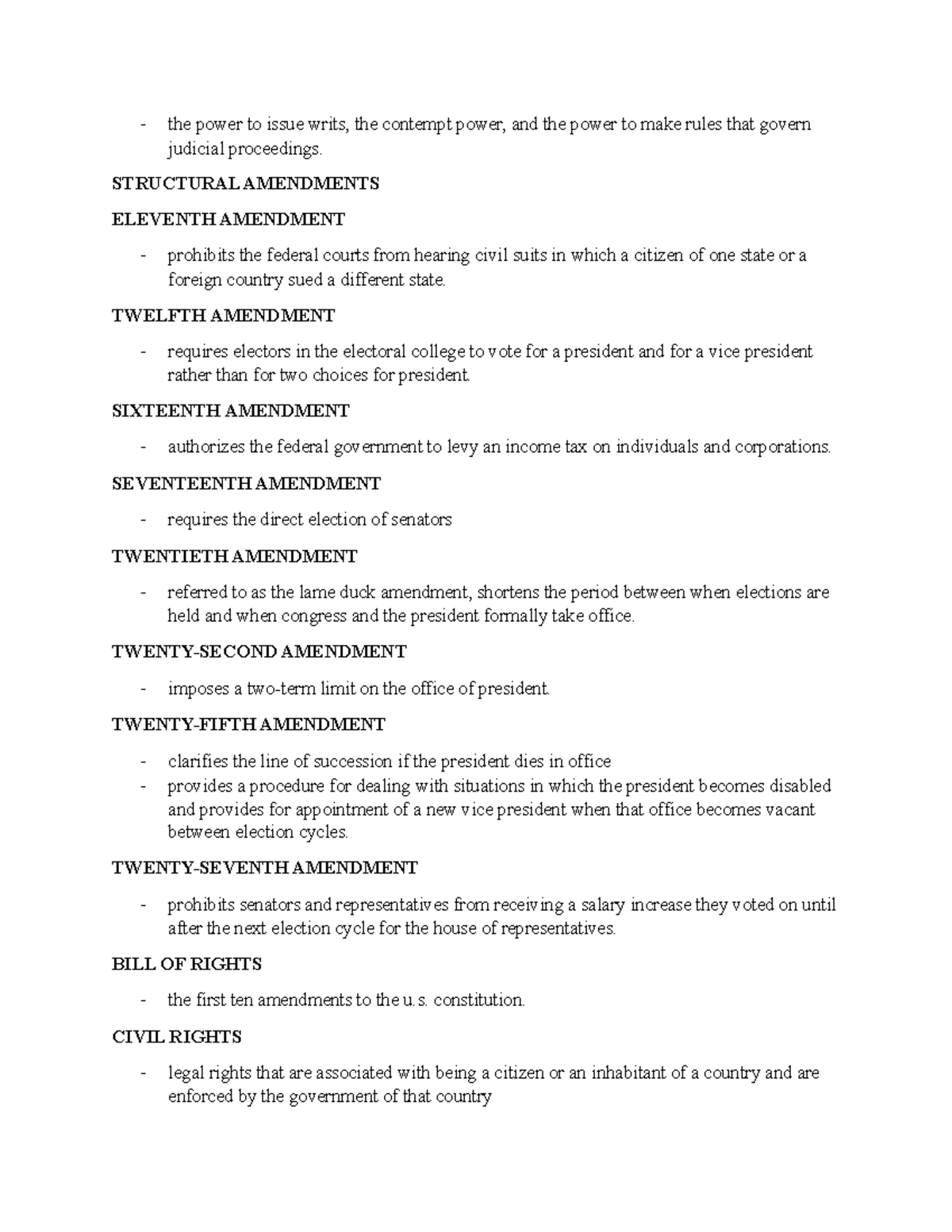 Constitutional Notes 3 - the power to issue writs, the contempt power ...