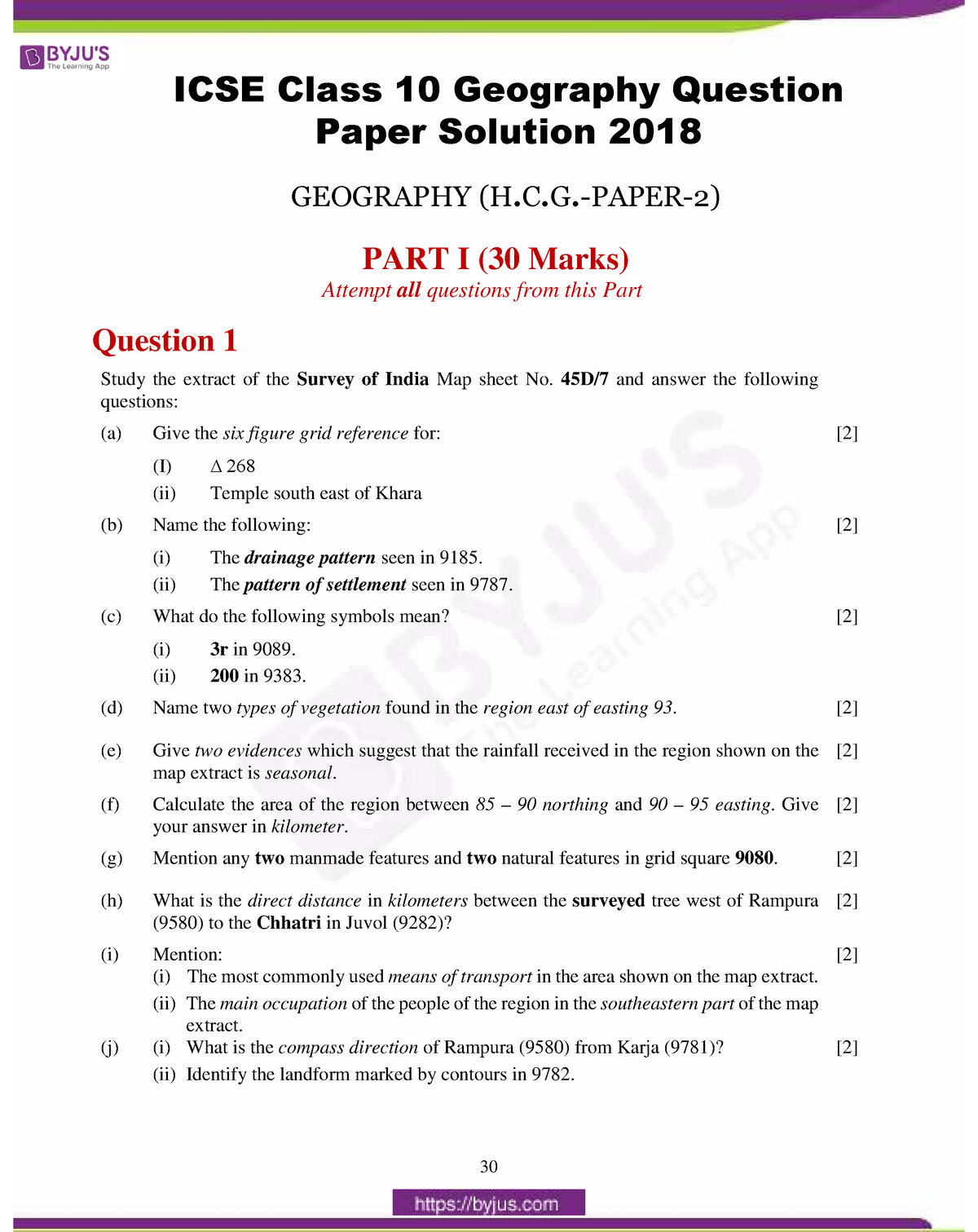 geography case study questions class 10