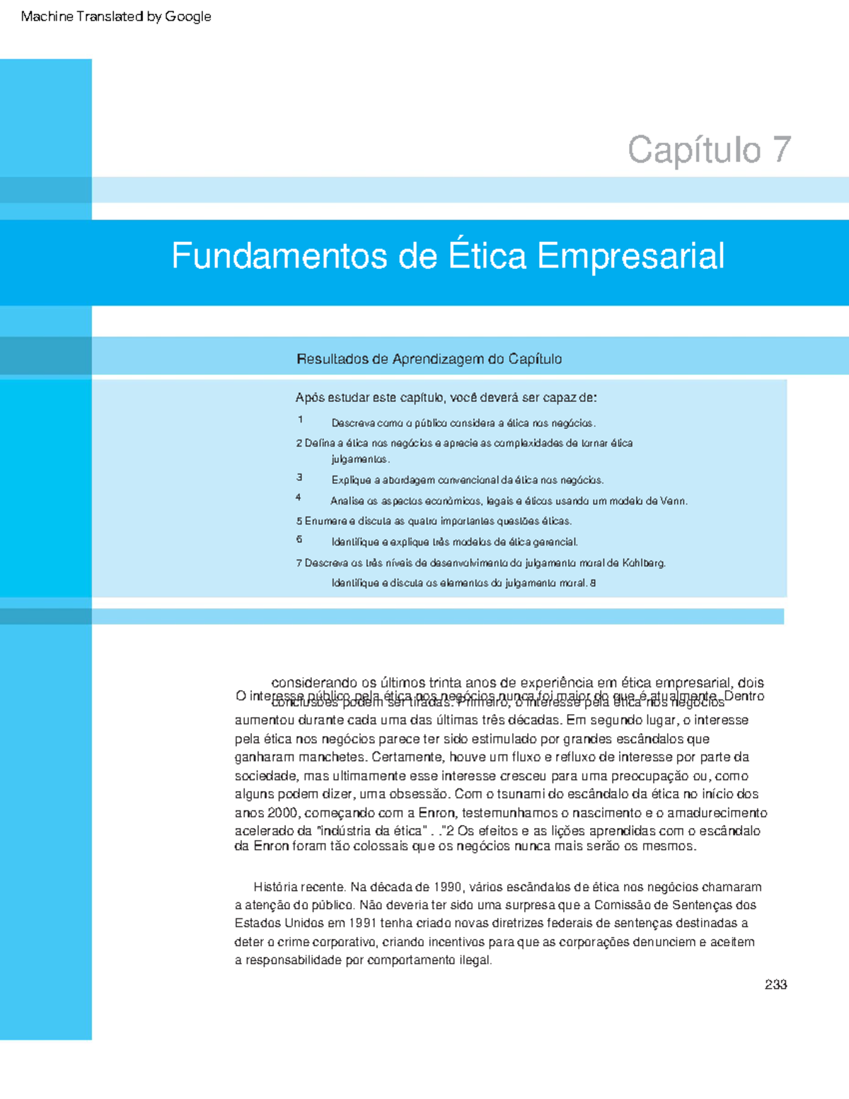 Lesson nº2, chapter nº7 - Resultados de Aprendizagem do Capítulo ...