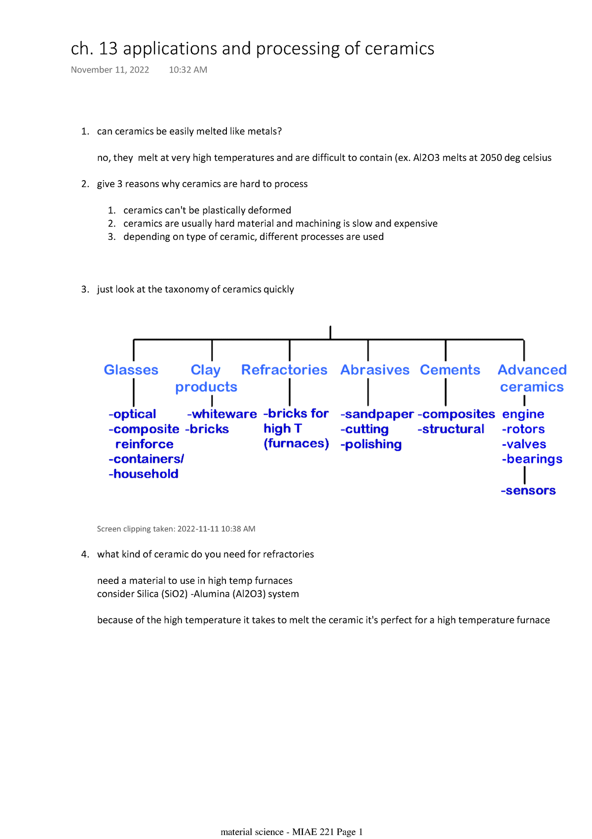 Ch. 13 Applications And Processing Of Ceramics - 1. Can Ceramics Be ...