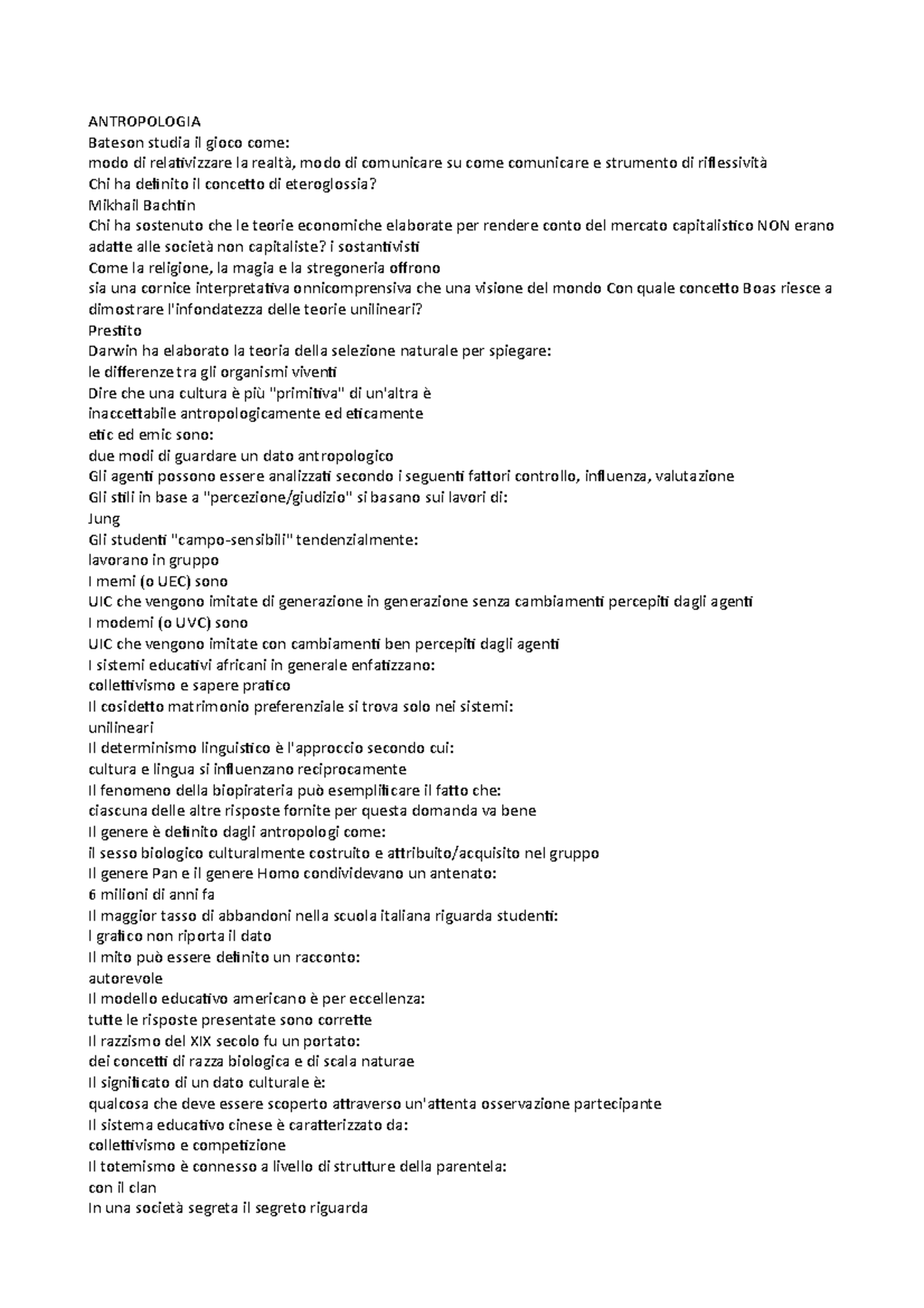 Psicologia Generale Pegaso 24 Cfu